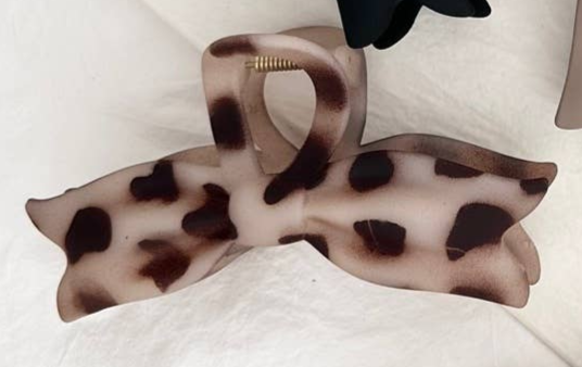 Shop Large Bow Tie Hair Claw Clips-Blond Tortoise at Ruby Joy Boutique, a Women's Clothing Store in Pickerington, Ohio