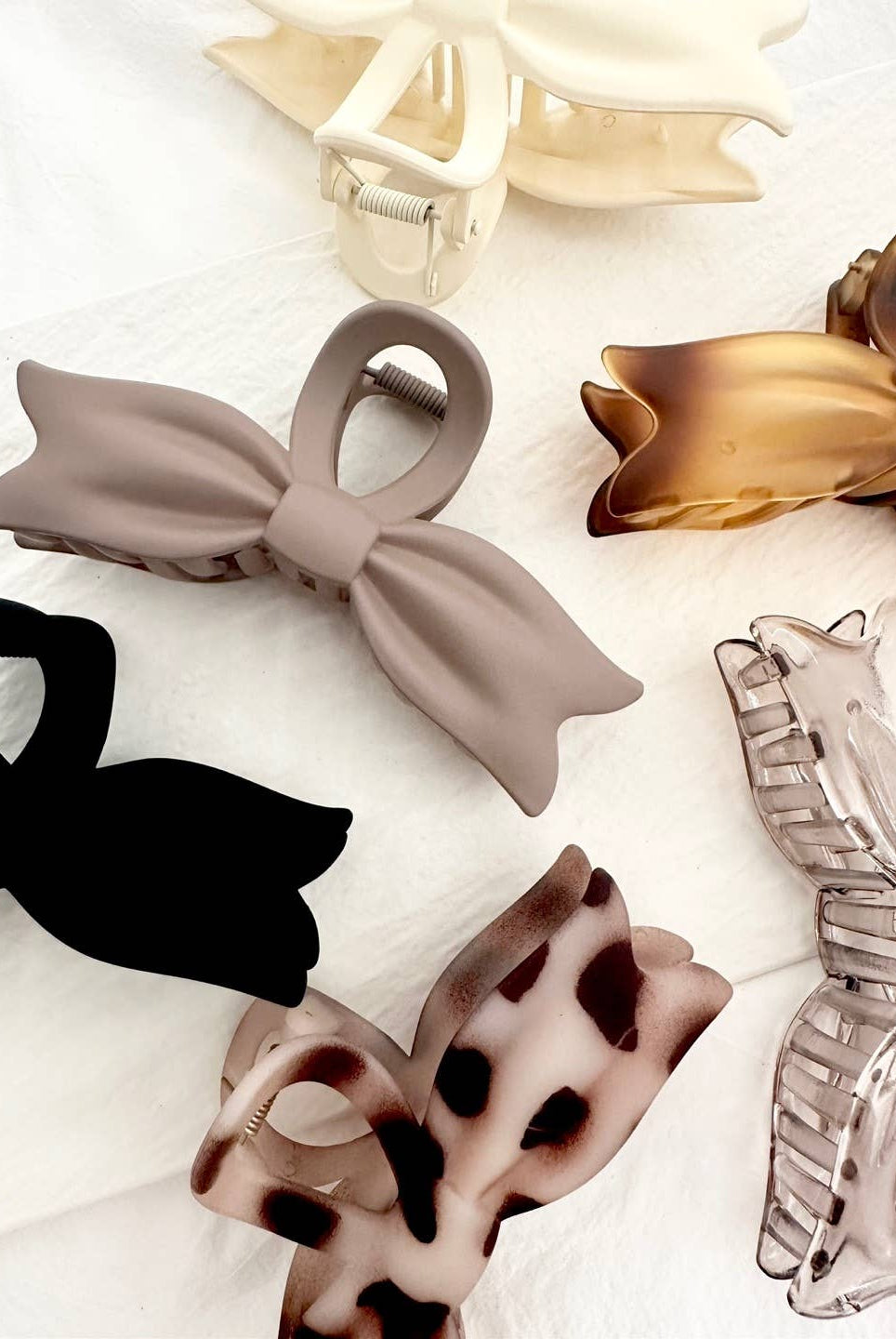 Shop Large Bow Tie Hair Claw Clips- at Ruby Joy Boutique, a Women's Clothing Store in Pickerington, Ohio