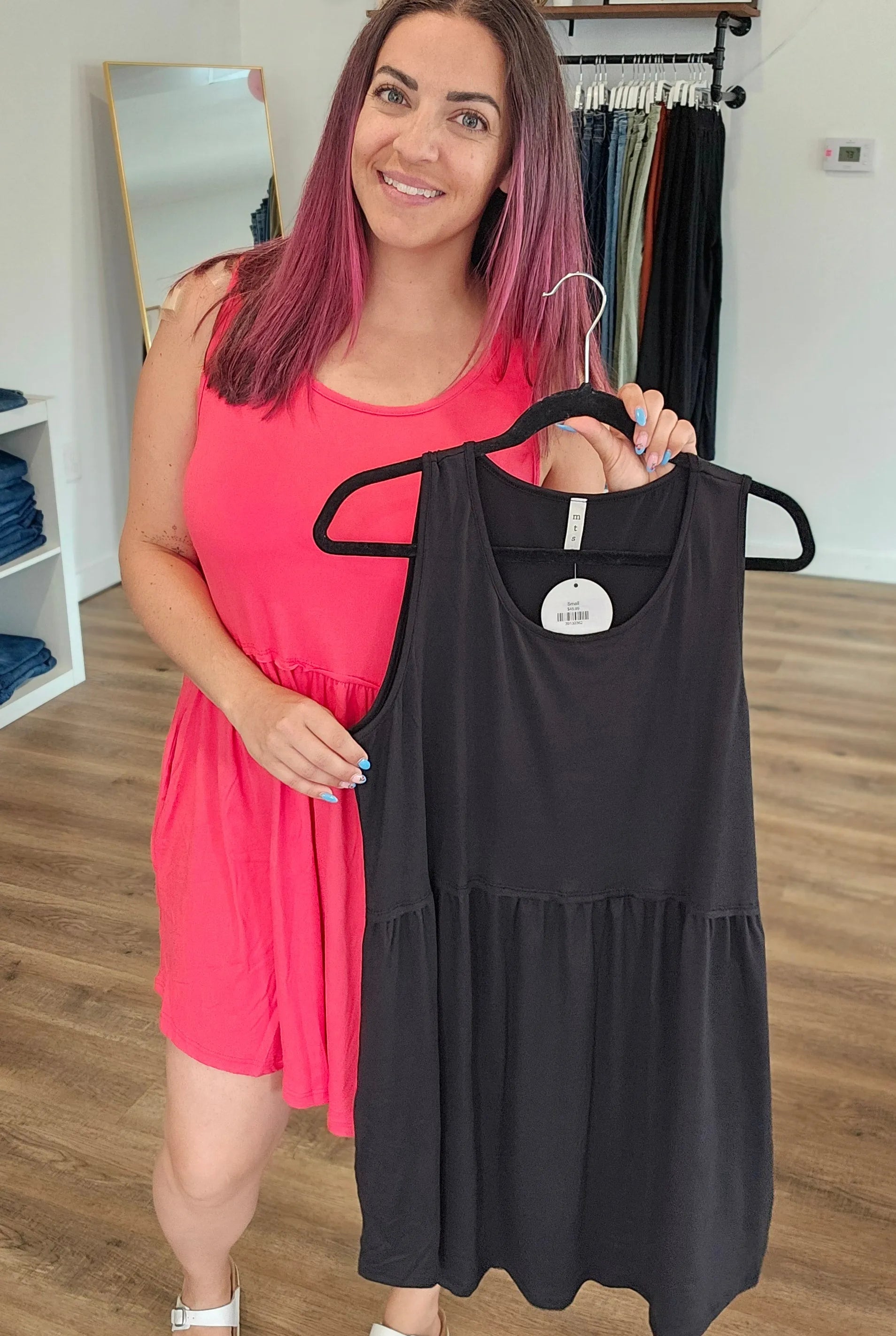 Shop Libby Babydoll Dress - Black- at Ruby Joy Boutique, a Women's Clothing Store in Pickerington, Ohio