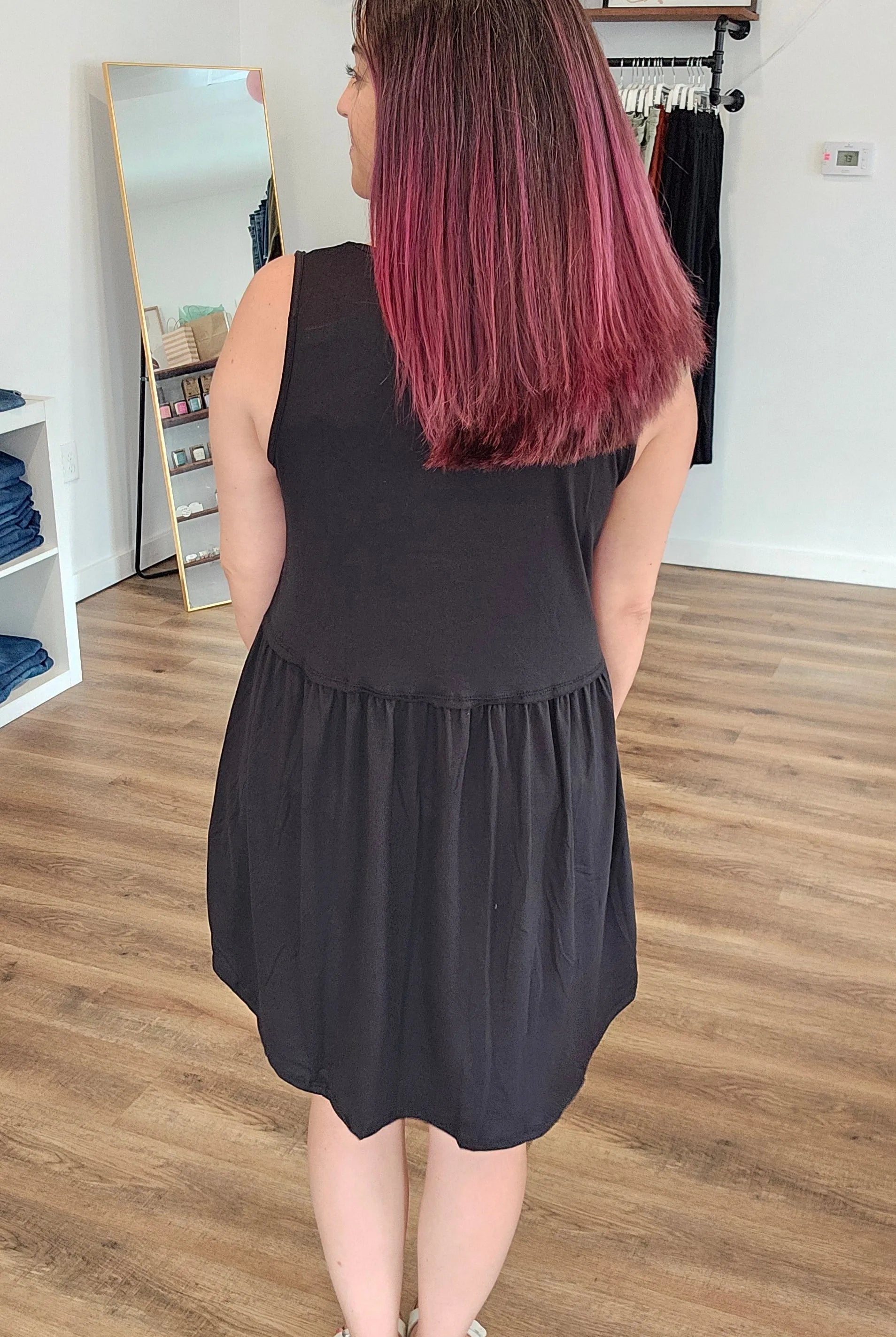 Shop Libby Babydoll Dress - Black- at Ruby Joy Boutique, a Women's Clothing Store in Pickerington, Ohio