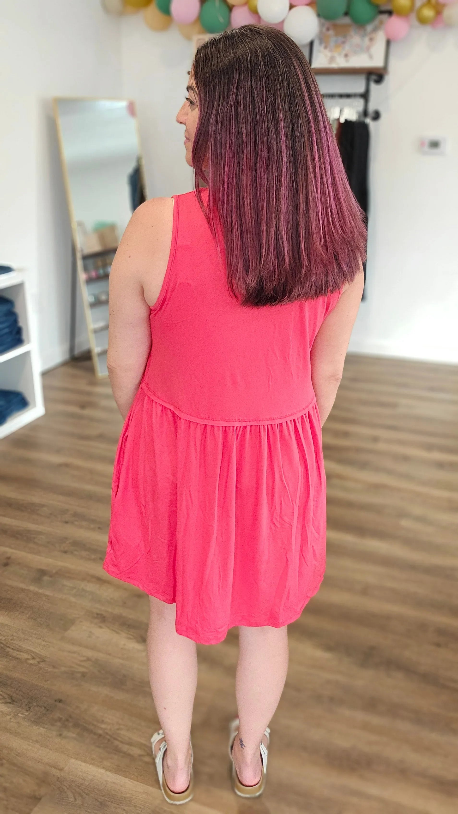 Shop Libby Babydoll Dress - Strawberry- at Ruby Joy Boutique, a Women's Clothing Store in Pickerington, Ohio