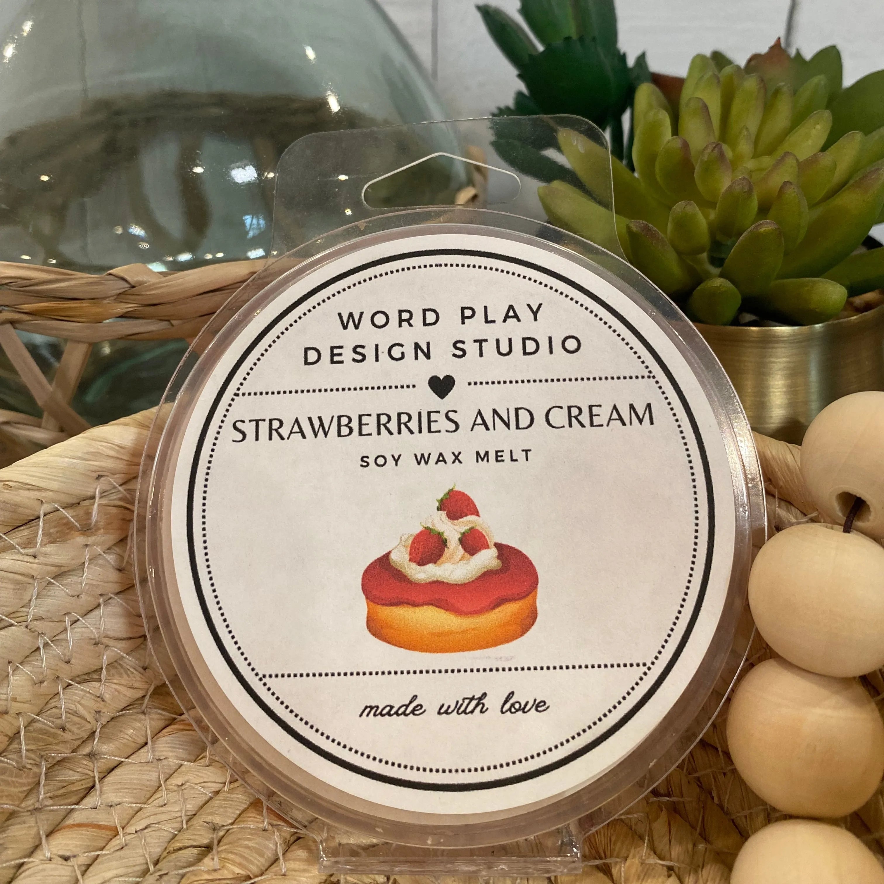 Shop Locally Poured Soy Wax Melts - Sweet Spring Collection-Strawberries and Cream at Ruby Joy Boutique, a Women's Clothing Store in Pickerington, Ohio
