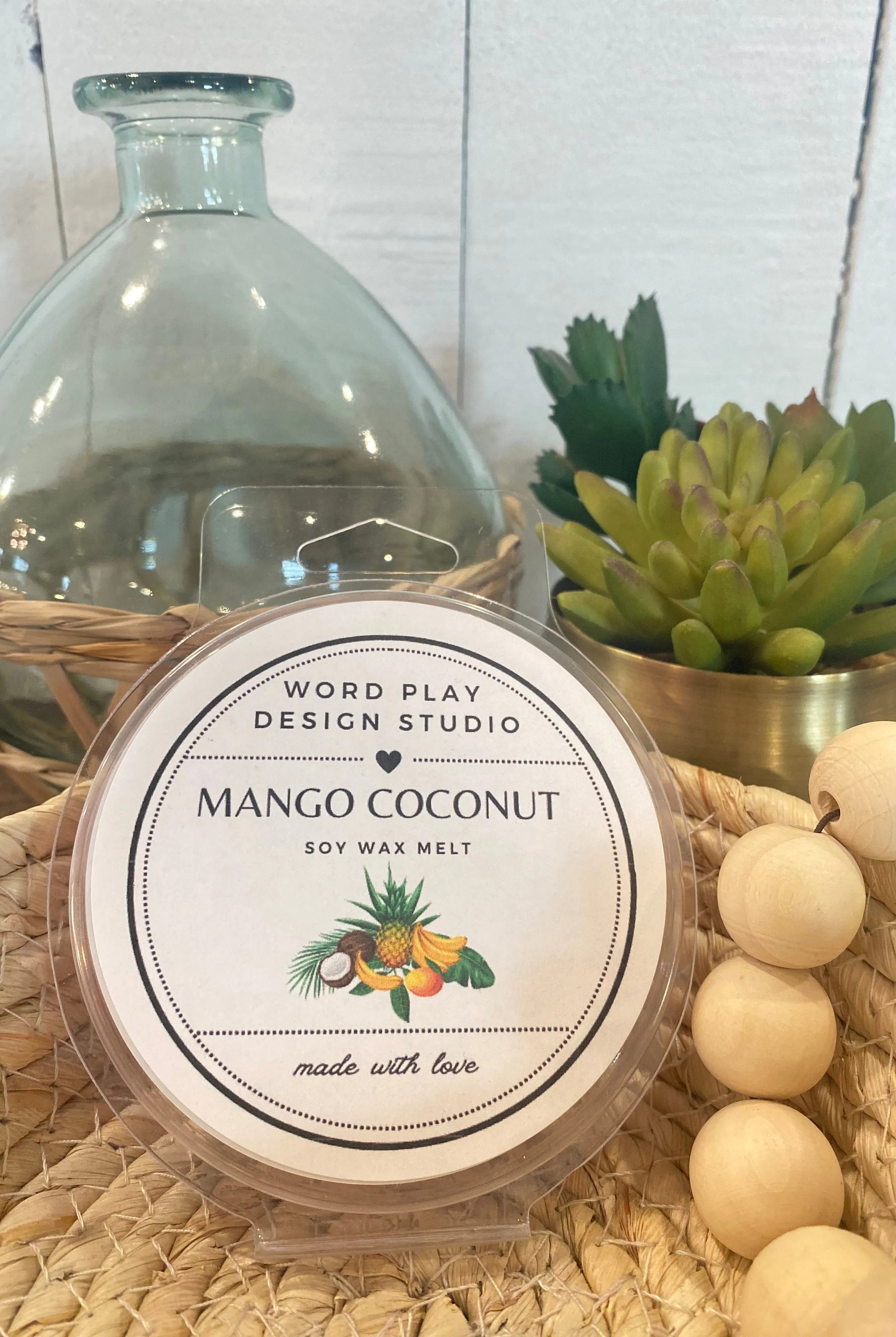 Shop Locally Poured Soy Wax Melts - Sweet Spring Collection-Mango Coconut at Ruby Joy Boutique, a Women's Clothing Store in Pickerington, Ohio