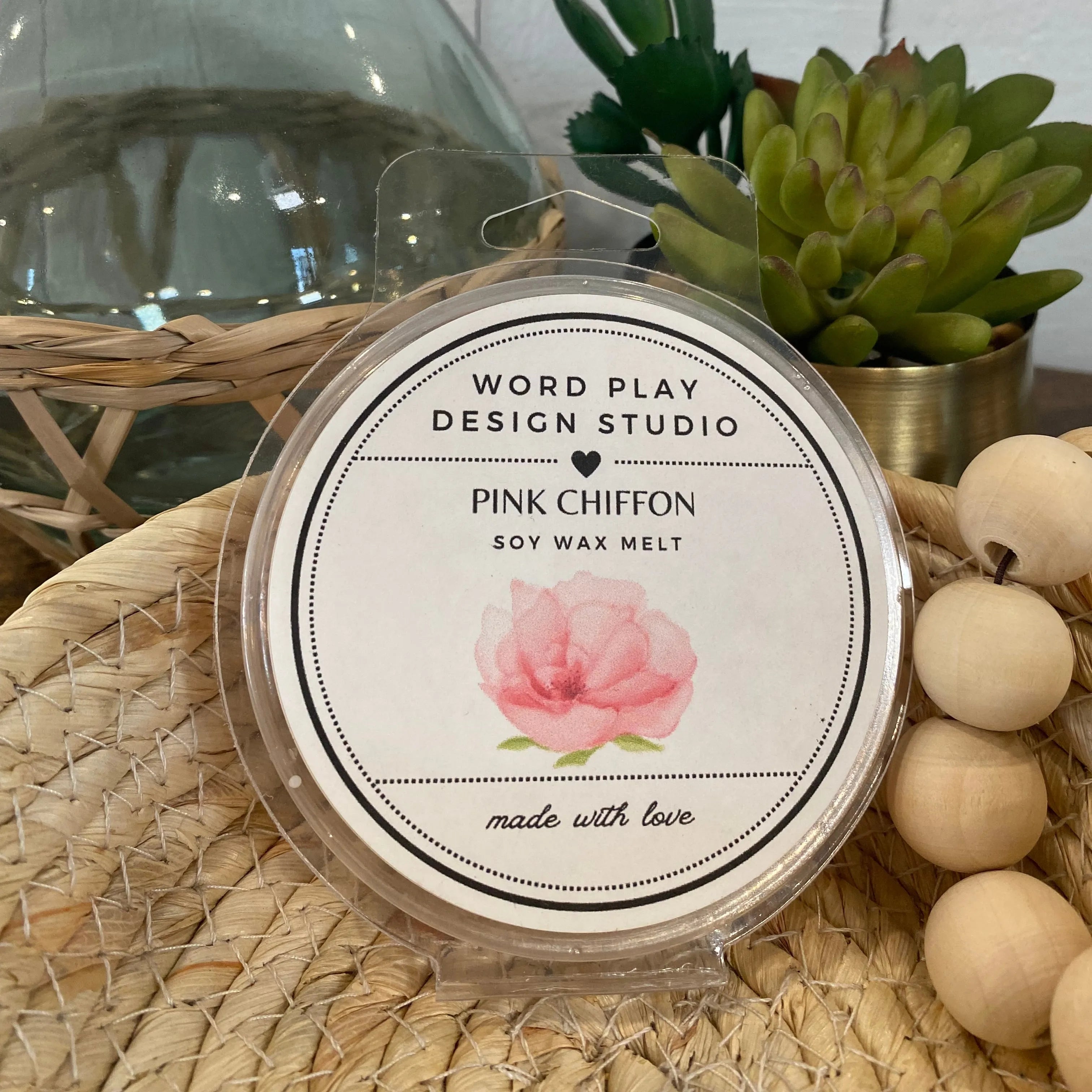 Shop Locally Poured Soy Wax Melts - Sweet Spring Collection-Pink Chiffon at Ruby Joy Boutique, a Women's Clothing Store in Pickerington, Ohio