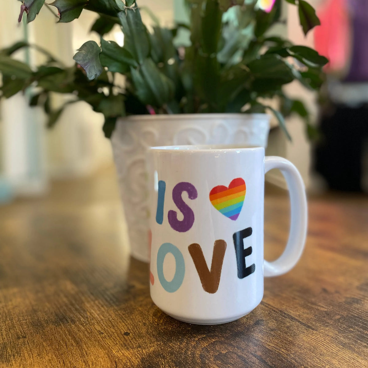 Shop Love Is Love | Ceramic Coffee Mug 15oz- at Ruby Joy Boutique, a Women's Clothing Store in Pickerington, Ohio