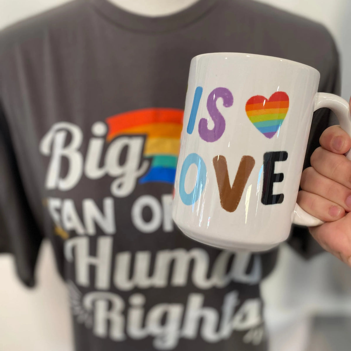 Shop Love Is Love | Ceramic Coffee Mug 15oz- at Ruby Joy Boutique, a Women's Clothing Store in Pickerington, Ohio