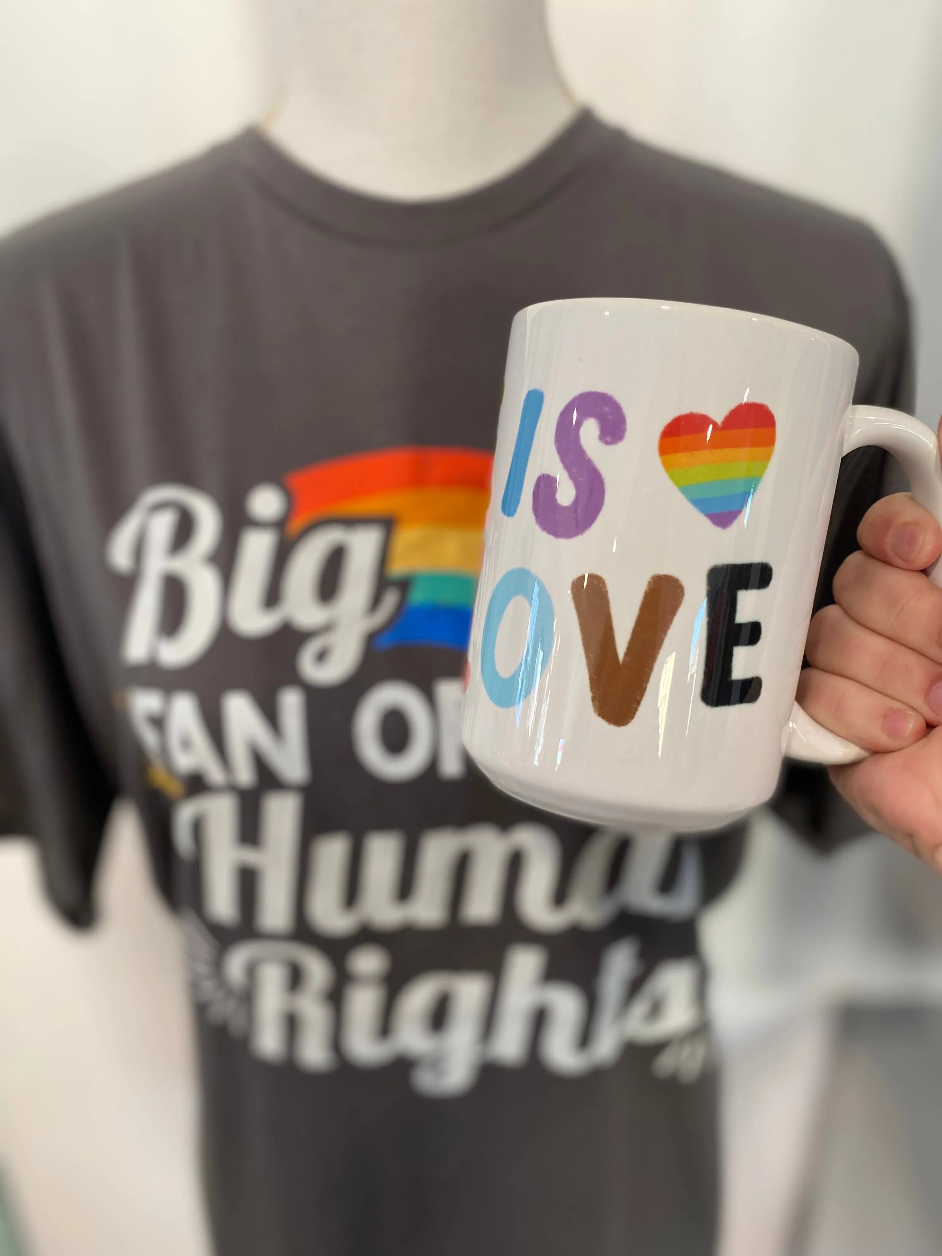 Shop Love Is Love | Ceramic Coffee Mug 15oz- at Ruby Joy Boutique, a Women's Clothing Store in Pickerington, Ohio