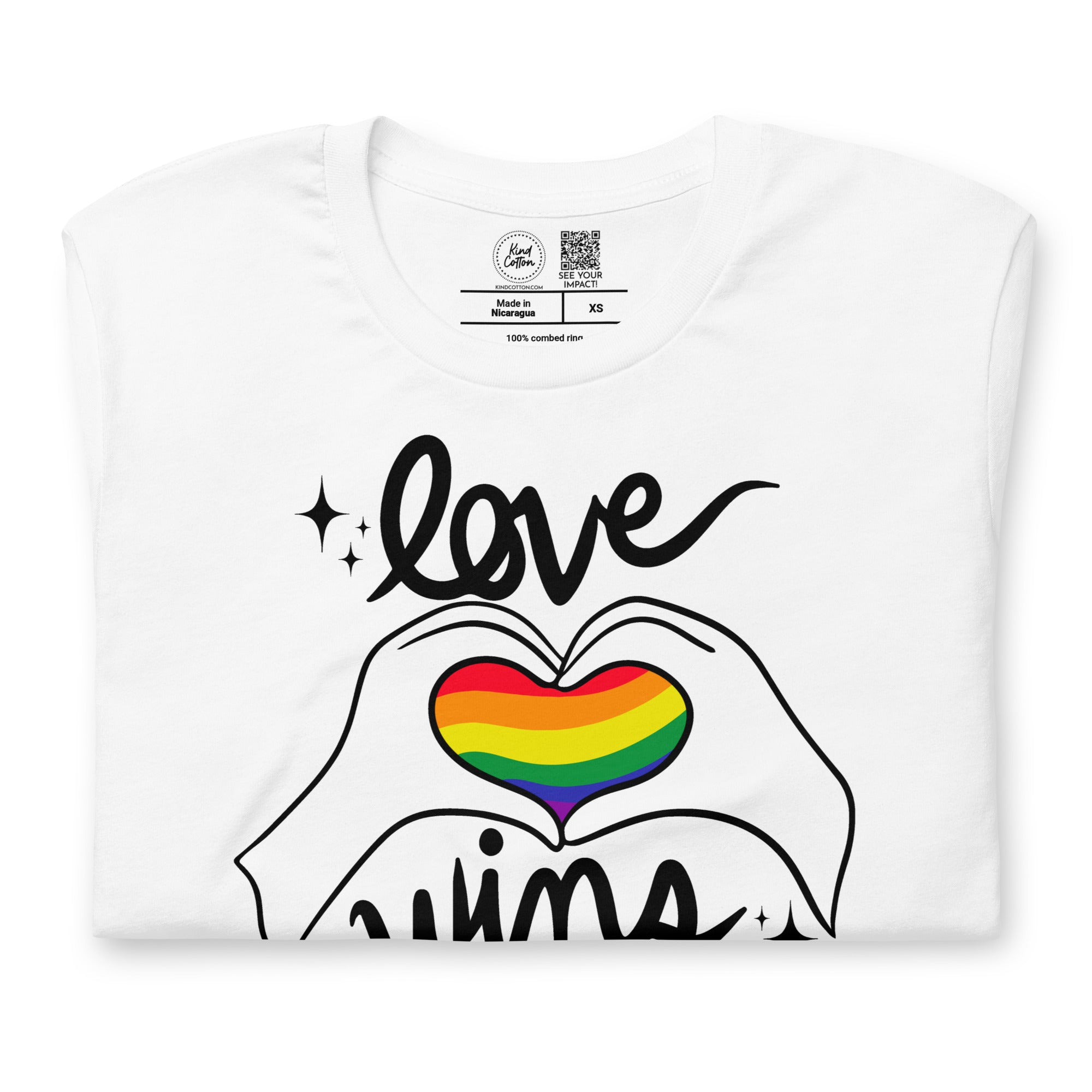 Shop Love Wins Classic Tee | Kind Cotton- at Ruby Joy Boutique, a Women's Clothing Store in Pickerington, Ohio