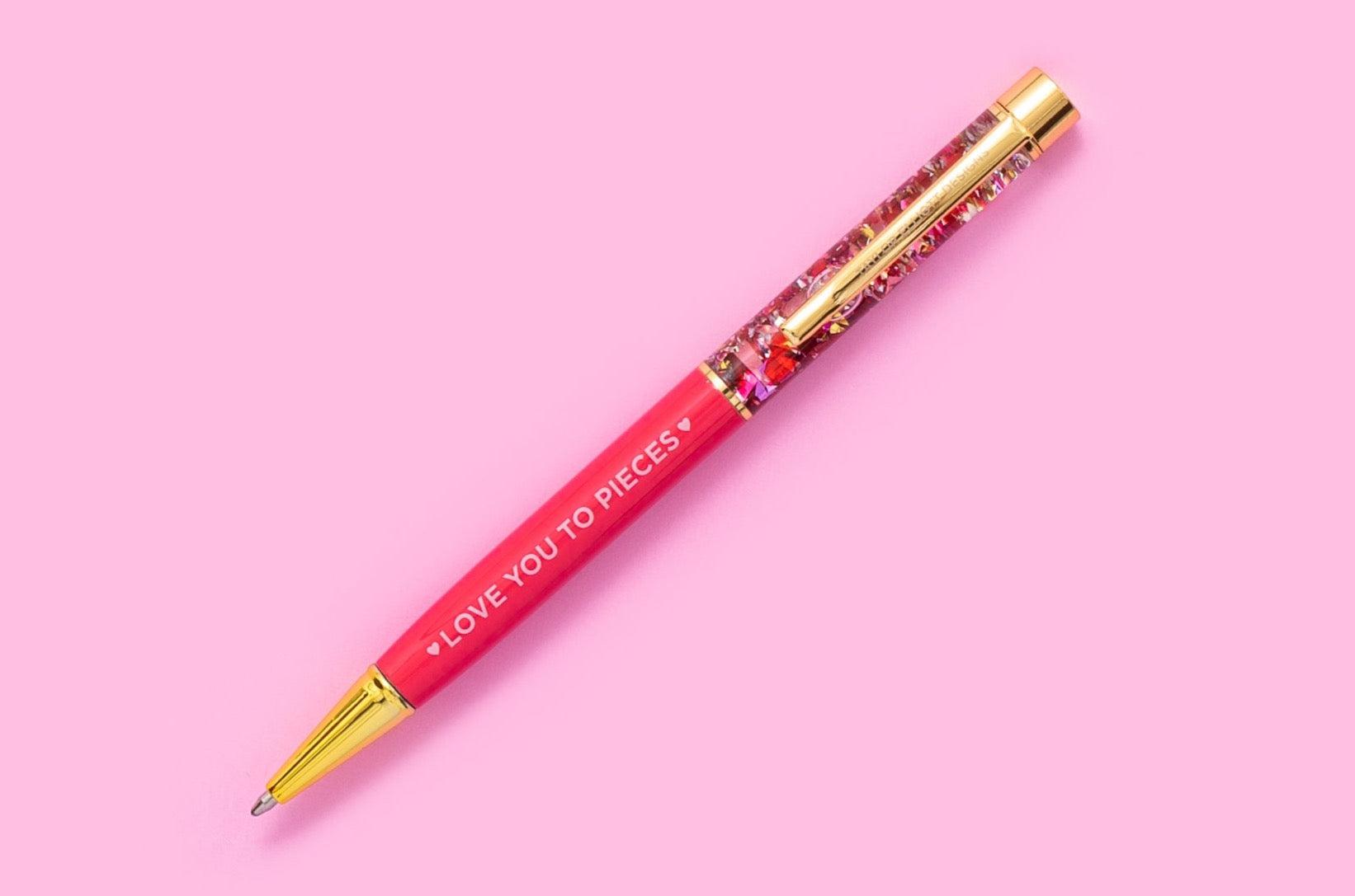 Shop “Love You to Pieces” Confetti Pen-Stationary at Ruby Joy Boutique, a Women's Clothing Store in Pickerington, Ohio