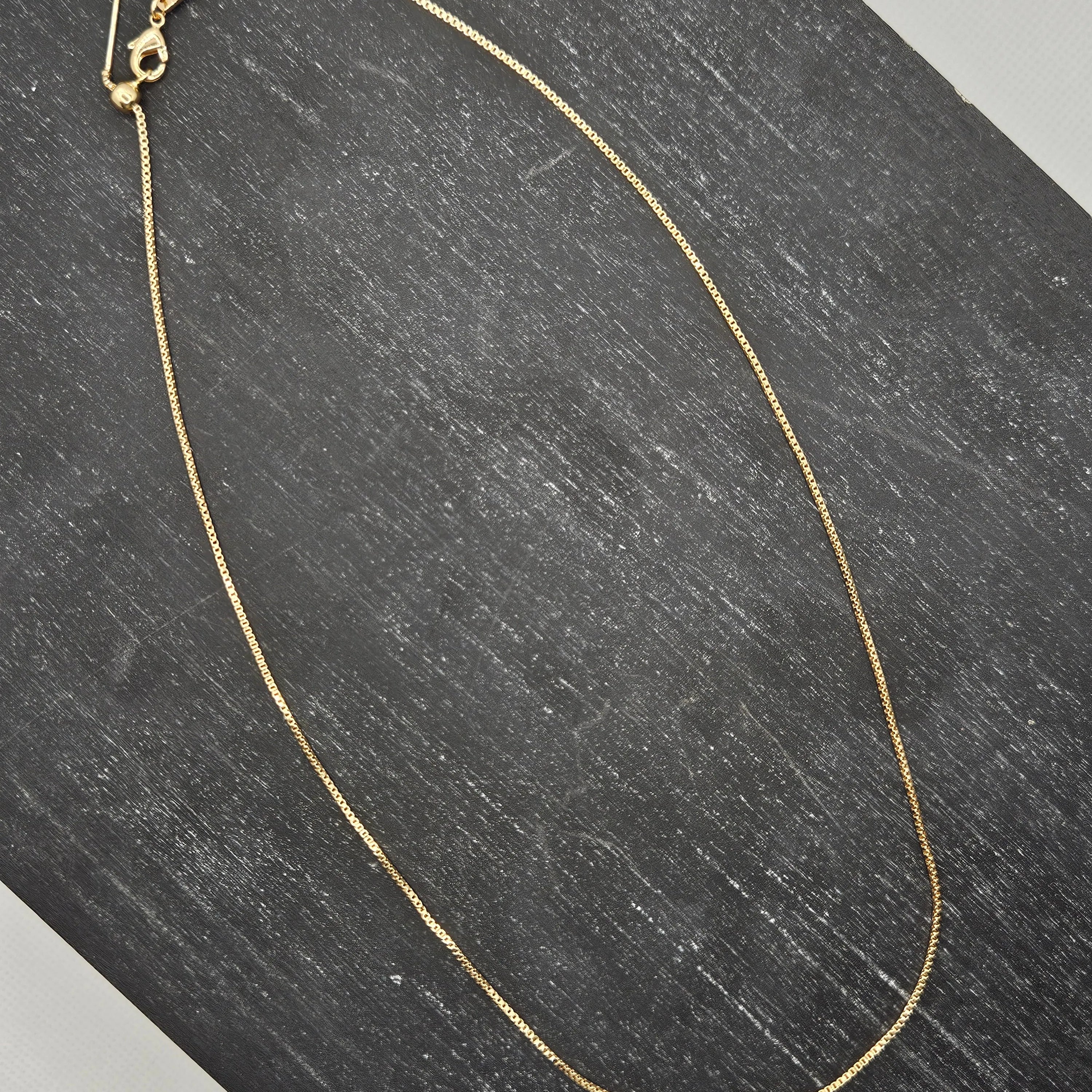 Shop Luxe Adjustable Box Chain Necklace- at Ruby Joy Boutique, a Women's Clothing Store in Pickerington, Ohio