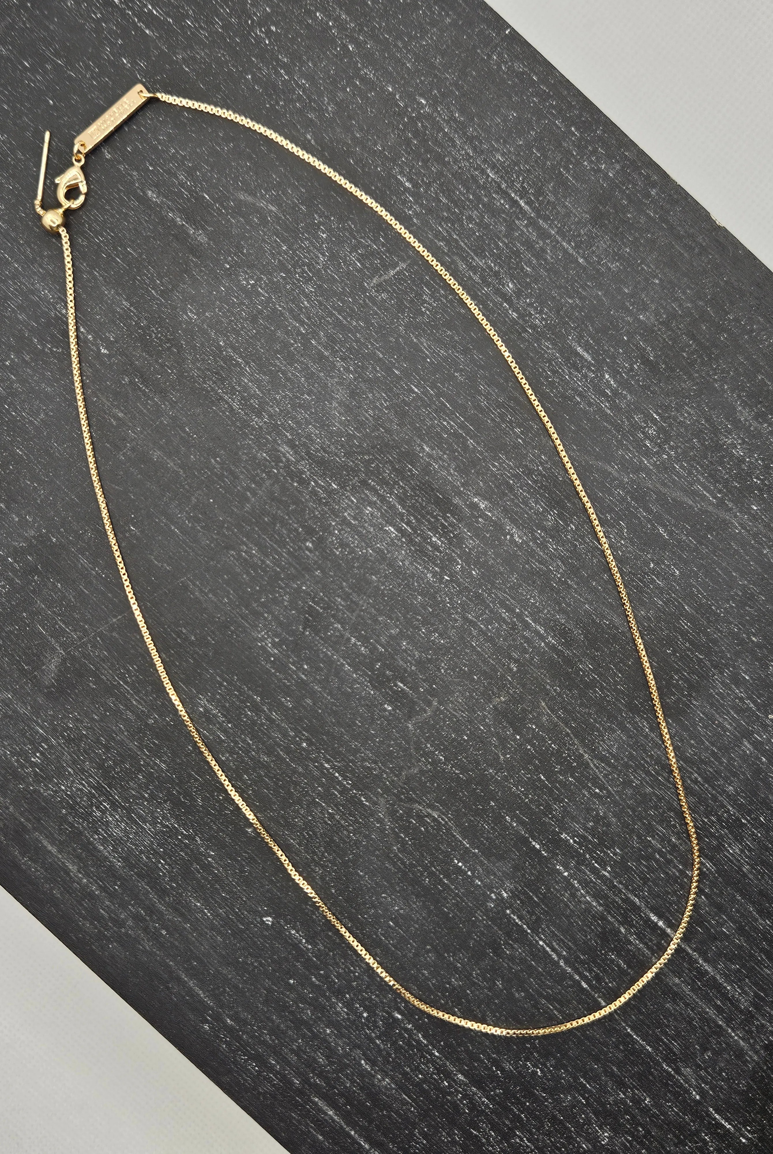 Shop Luxe Adjustable Box Chain Necklace- at Ruby Joy Boutique, a Women's Clothing Store in Pickerington, Ohio