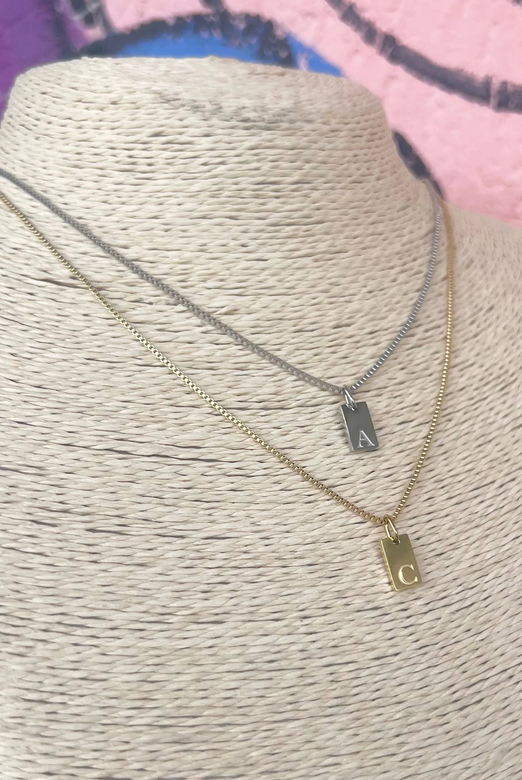 Shop Luxe Initial Tag Charms- at Ruby Joy Boutique, a Women's Clothing Store in Pickerington, Ohio