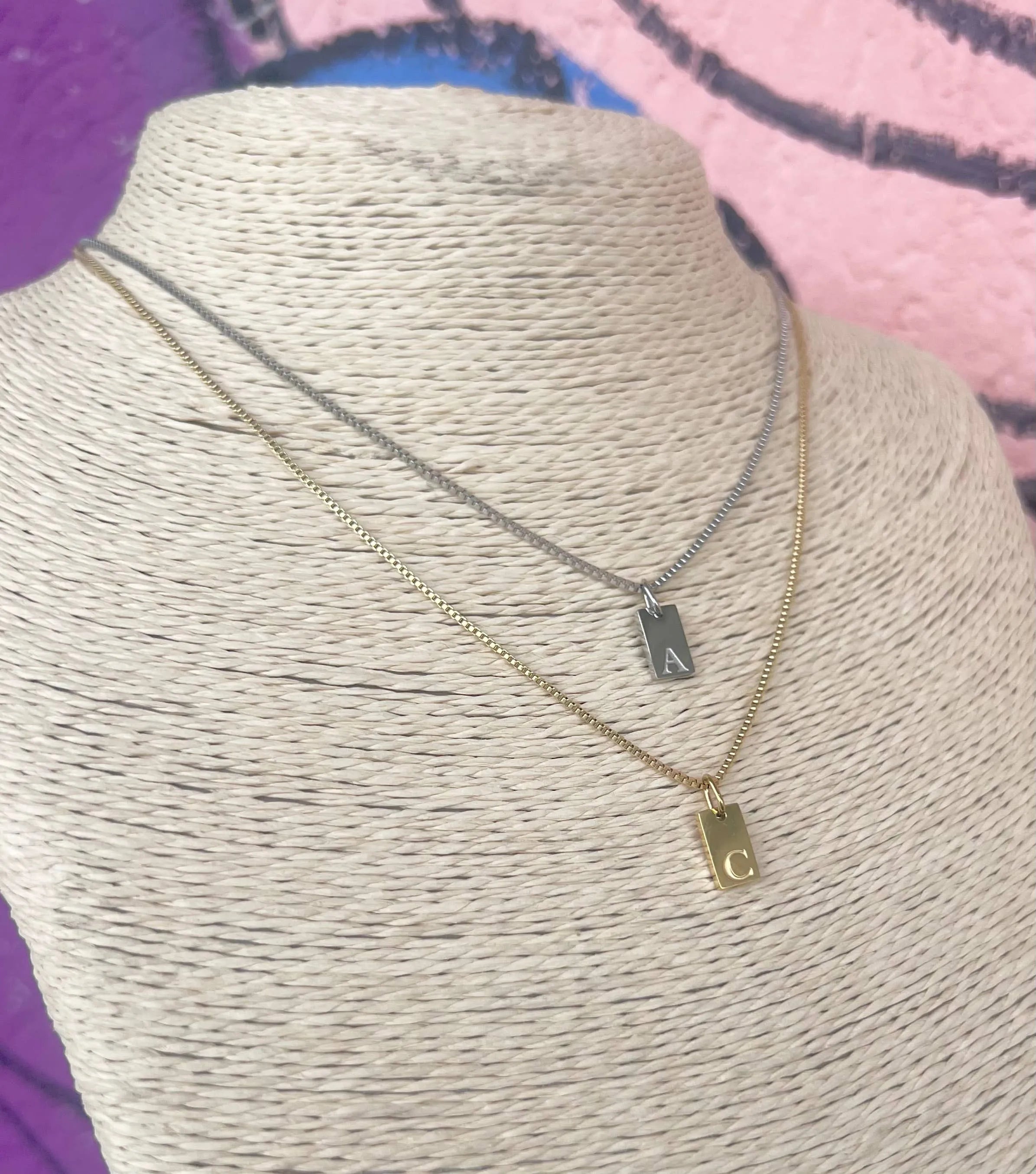 Shop Luxe Initial Tag Charms- at Ruby Joy Boutique, a Women's Clothing Store in Pickerington, Ohio