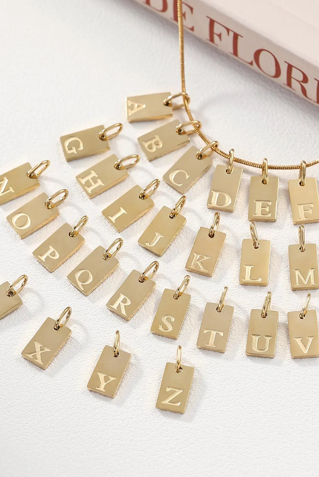 Shop Luxe Initial Tag Charms-B at Ruby Joy Boutique, a Women's Clothing Store in Pickerington, Ohio