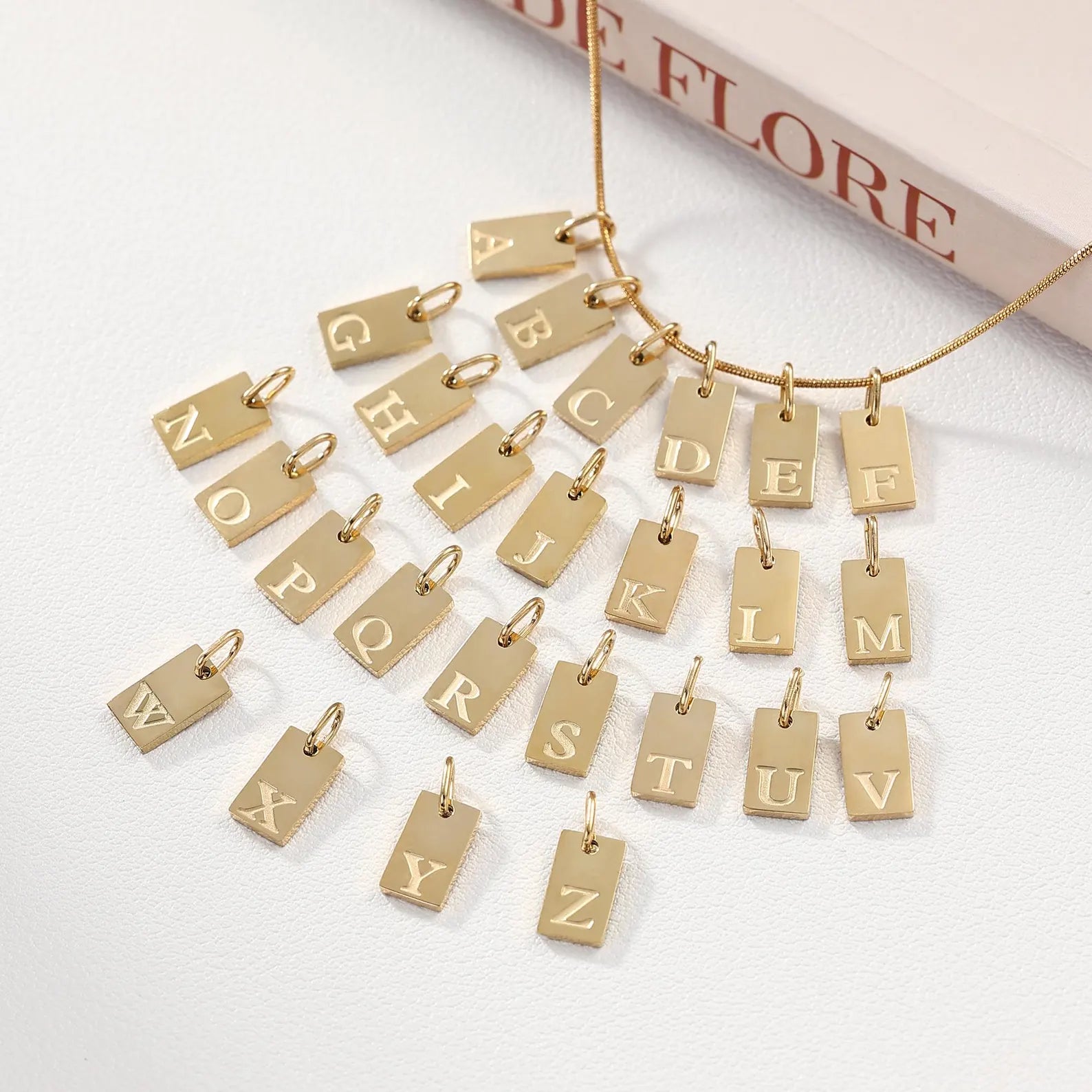 Shop Luxe Initial Tag Charms-B at Ruby Joy Boutique, a Women's Clothing Store in Pickerington, Ohio