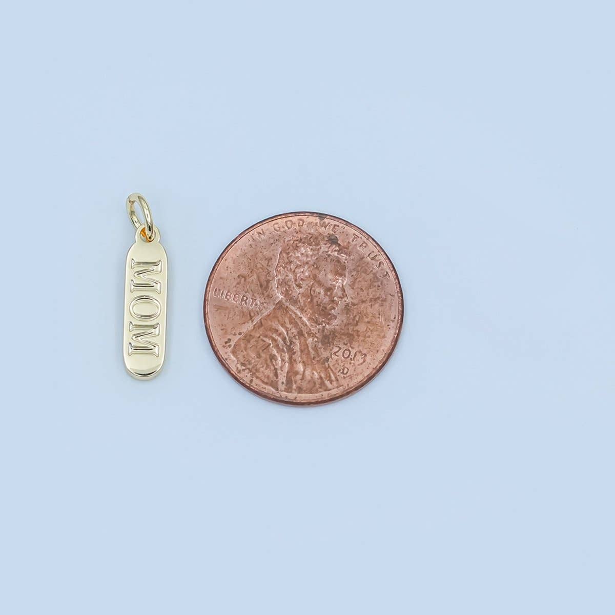 Shop "MOM" Mini Tag Charm- at Ruby Joy Boutique, a Women's Clothing Store in Pickerington, Ohio