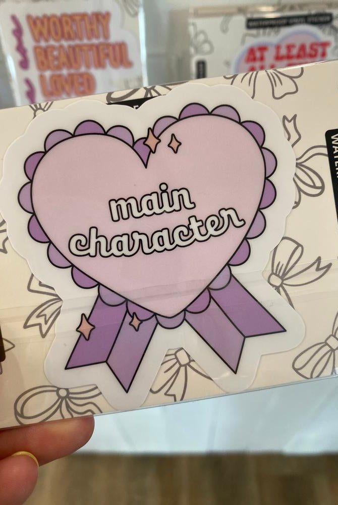Shop Main Character Ribbon | Waterproof Vinyl Sticker- at Ruby Joy Boutique, a Women's Clothing Store in Pickerington, Ohio