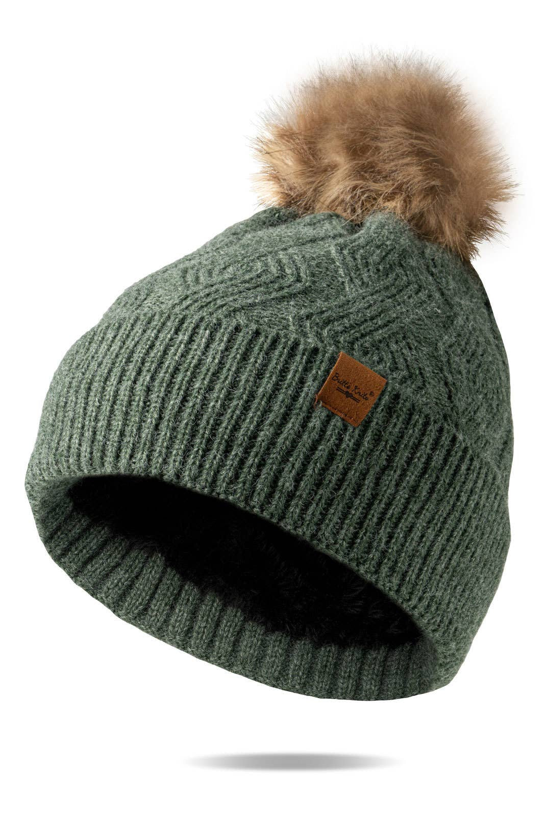 Shop Mainstay Pom Hat-Winter Hat at Ruby Joy Boutique, a Women's Clothing Store in Pickerington, Ohio