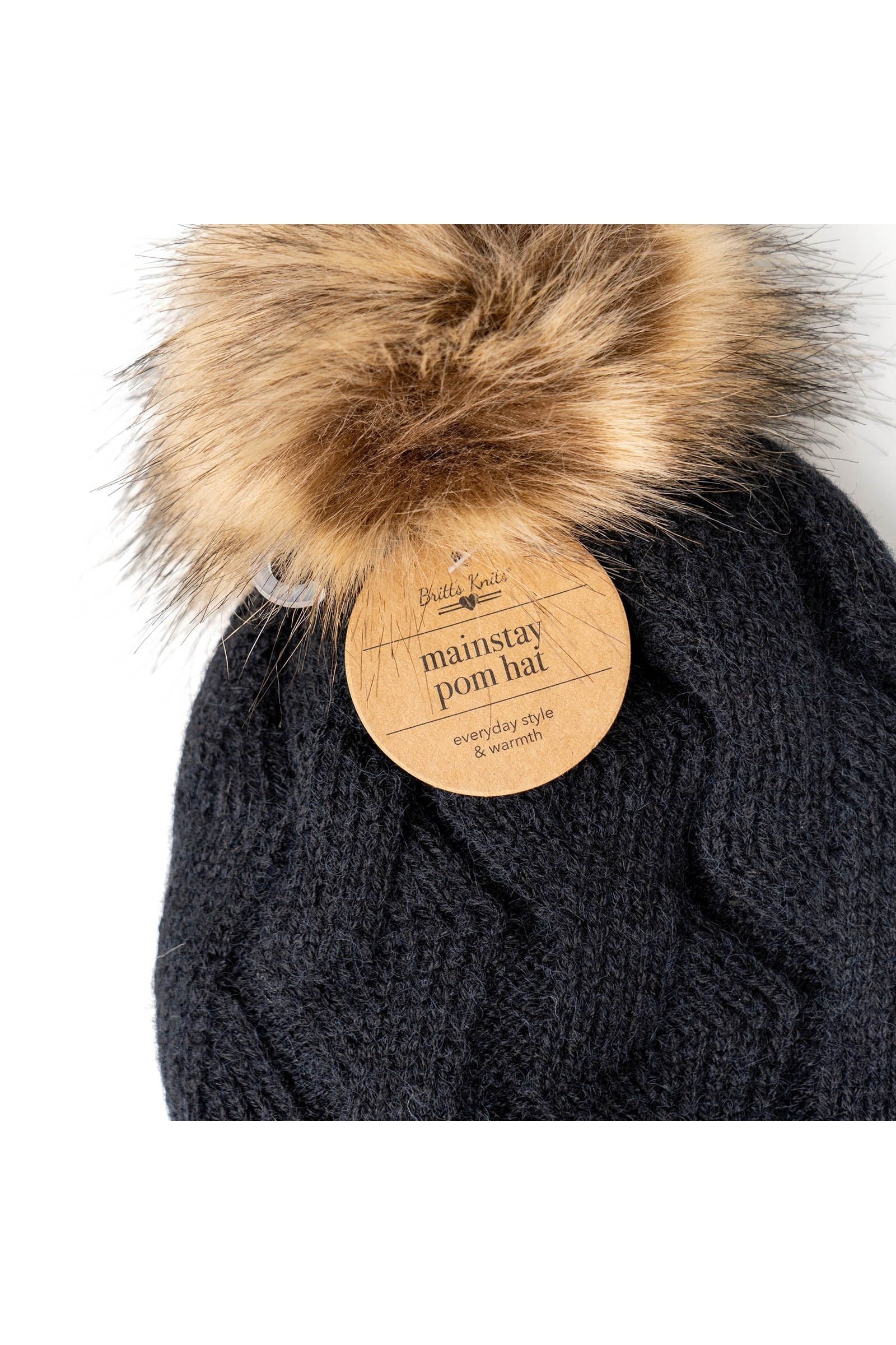 Shop Mainstays Collection Pom Hat-Winter Hat at Ruby Joy Boutique, a Women's Clothing Store in Pickerington, Ohio