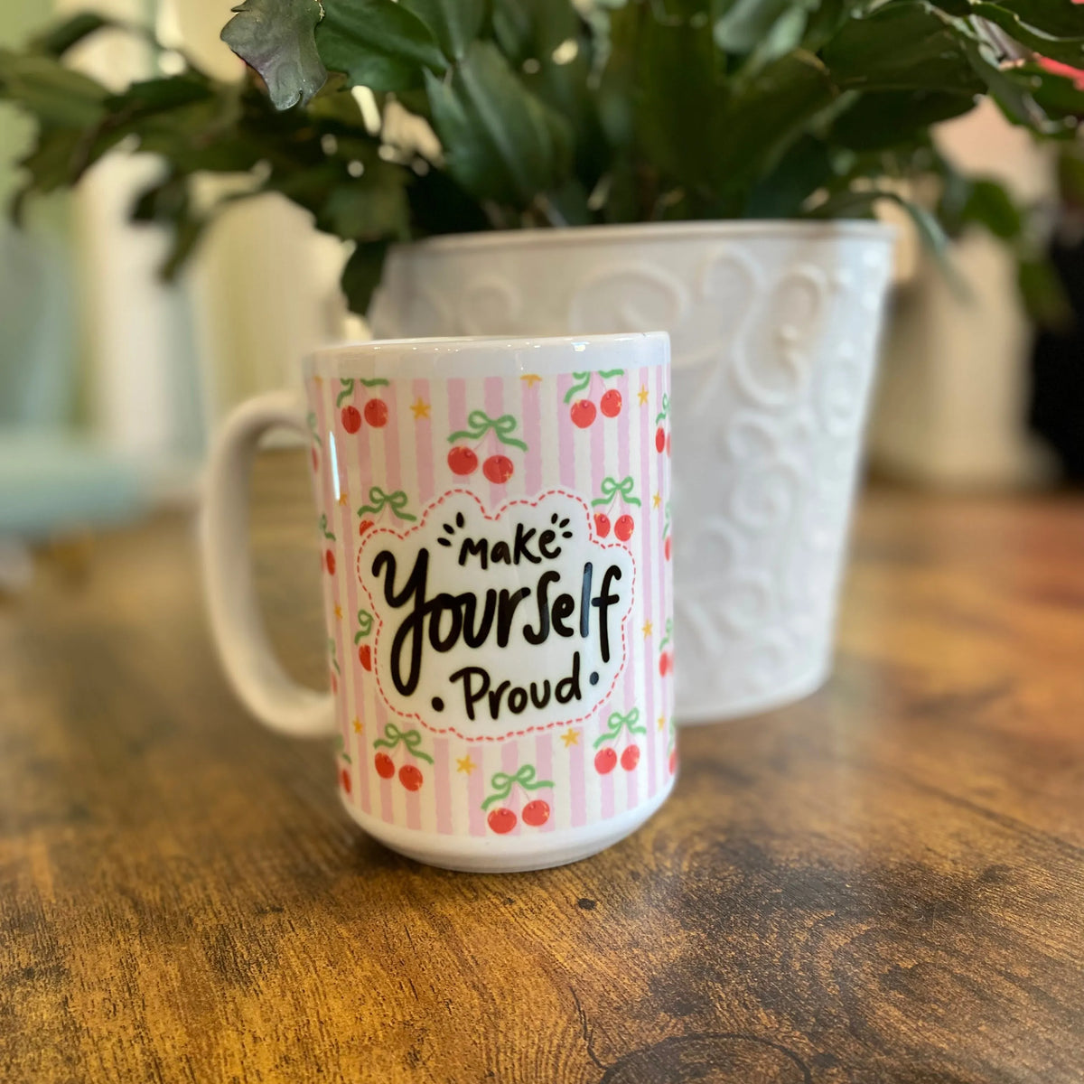 Shop Make Yourself Proud | Ceramic Coffee Mug 15oz- at Ruby Joy Boutique, a Women's Clothing Store in Pickerington, Ohio