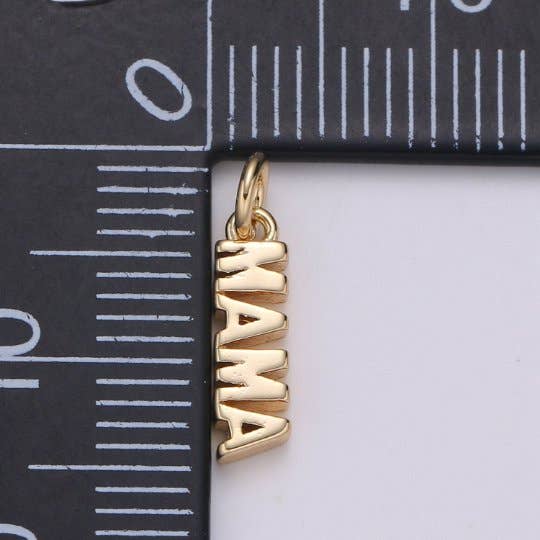 Shop Mama Mini Charm 18k Gold Filled- at Ruby Joy Boutique, a Women's Clothing Store in Pickerington, Ohio