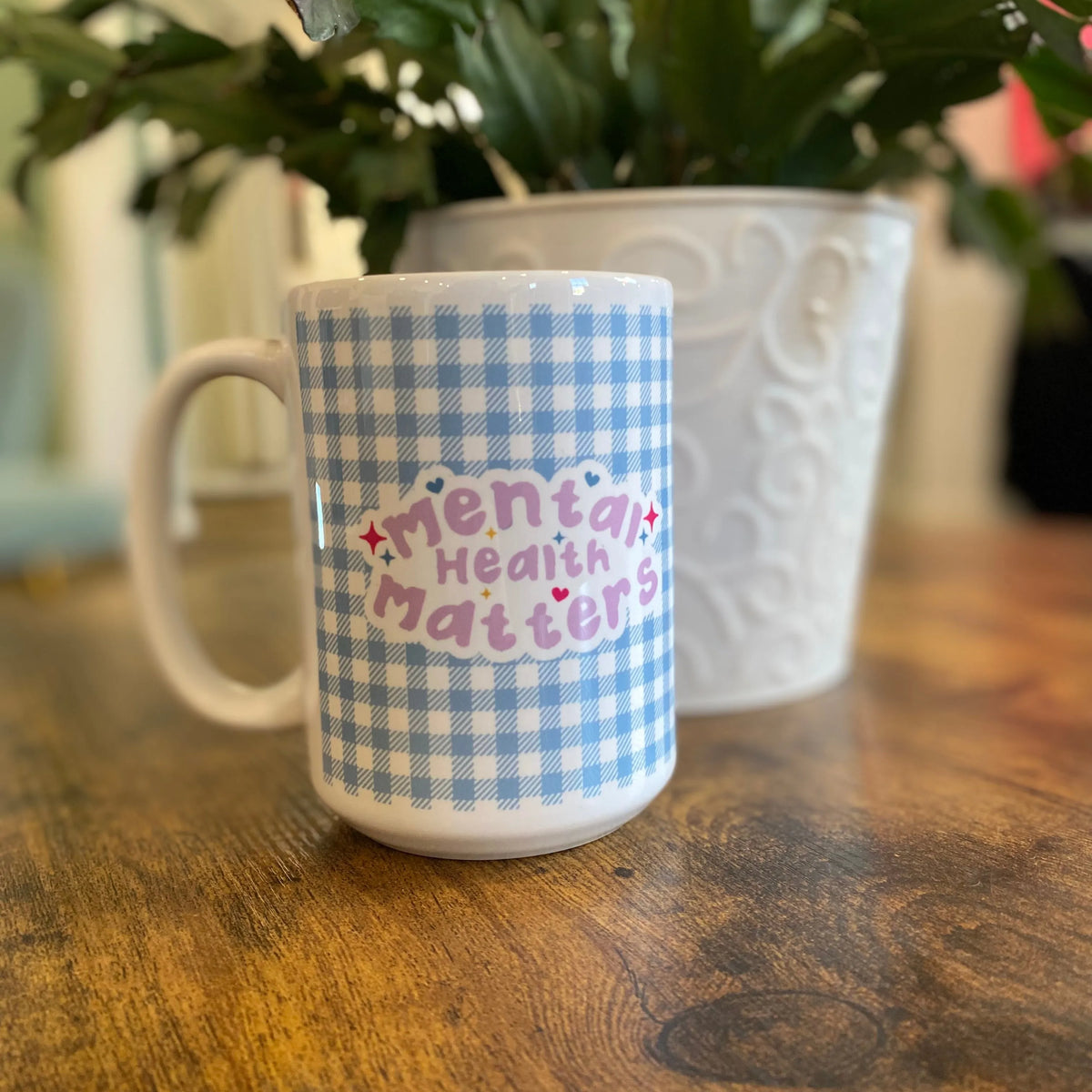 Shop Mental Health Matters | Ceramic Coffee Mug 15oz- at Ruby Joy Boutique, a Women's Clothing Store in Pickerington, Ohio