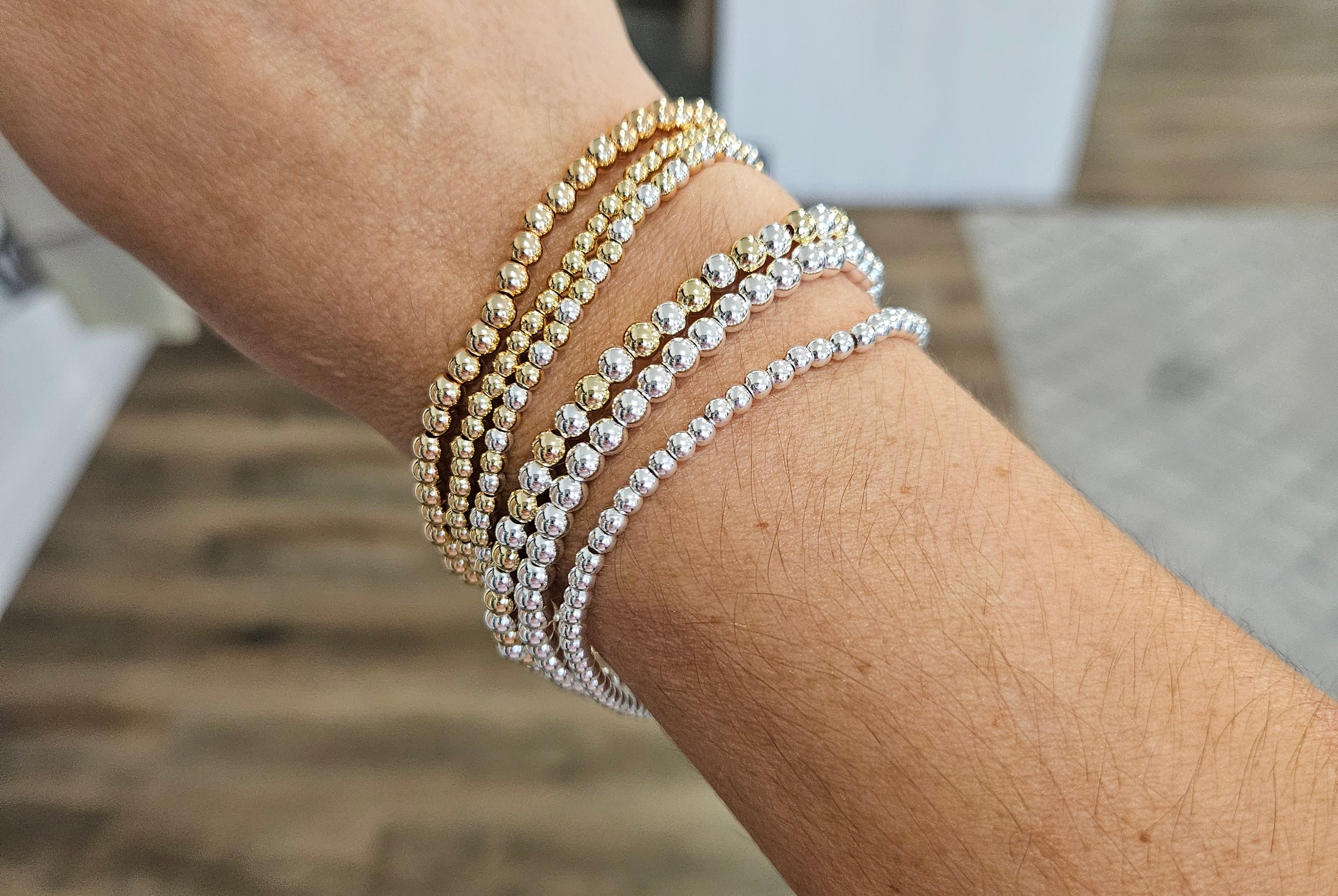 Shop Fashion Fortune Stretch Bracelets | Silver and Gold Mix- at Ruby Joy Boutique, a Women's Clothing Store in Pickerington, Ohio