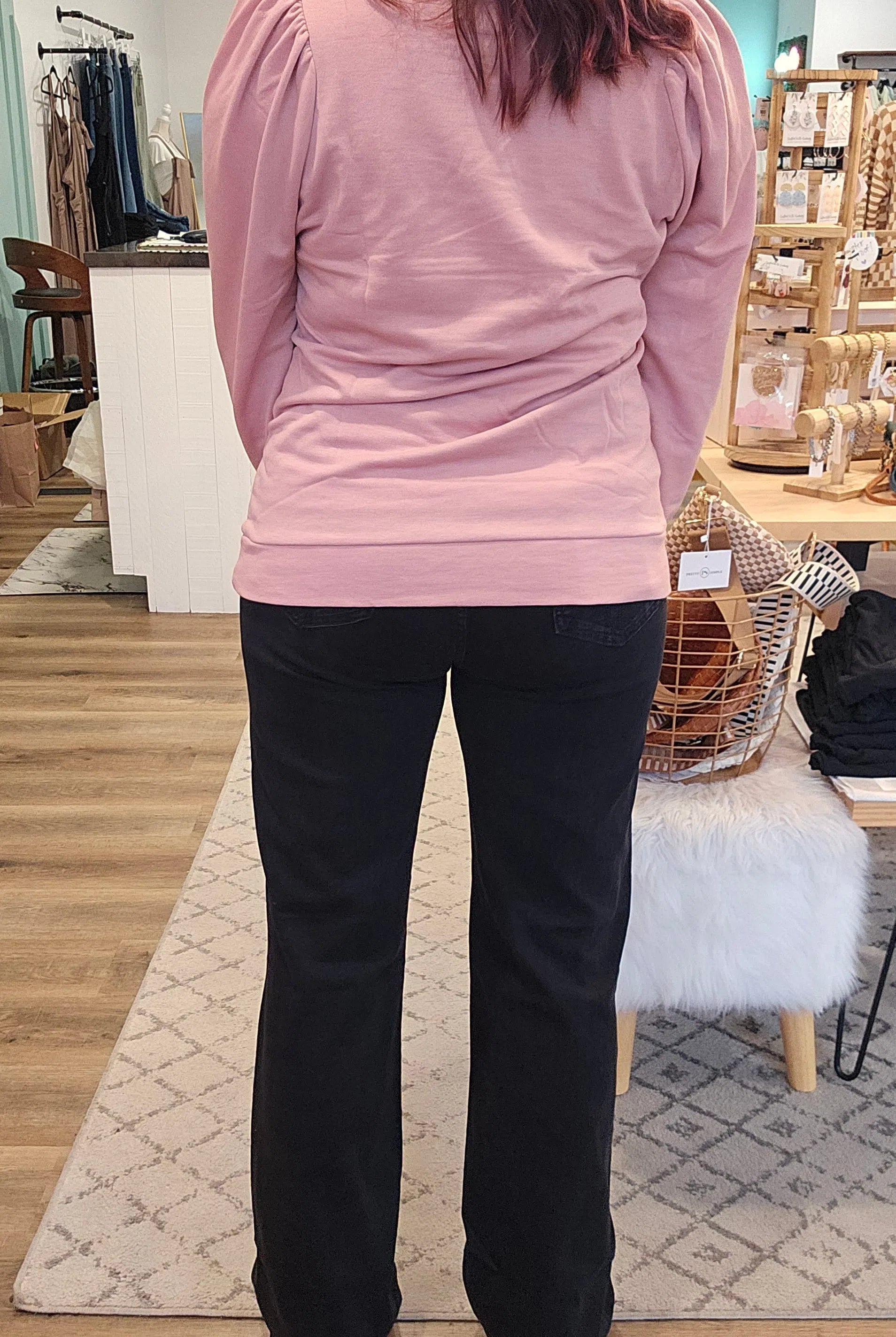 Shop Midnight Super High-Rise Wide Leg Jeans | Mica Denim-Jeans at Ruby Joy Boutique, a Women's Clothing Store in Pickerington, Ohio