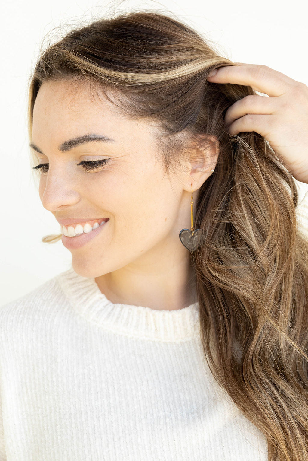 Shop Mina Heart Earrings - Black- at Ruby Joy Boutique, a Women's Clothing Store in Pickerington, Ohio