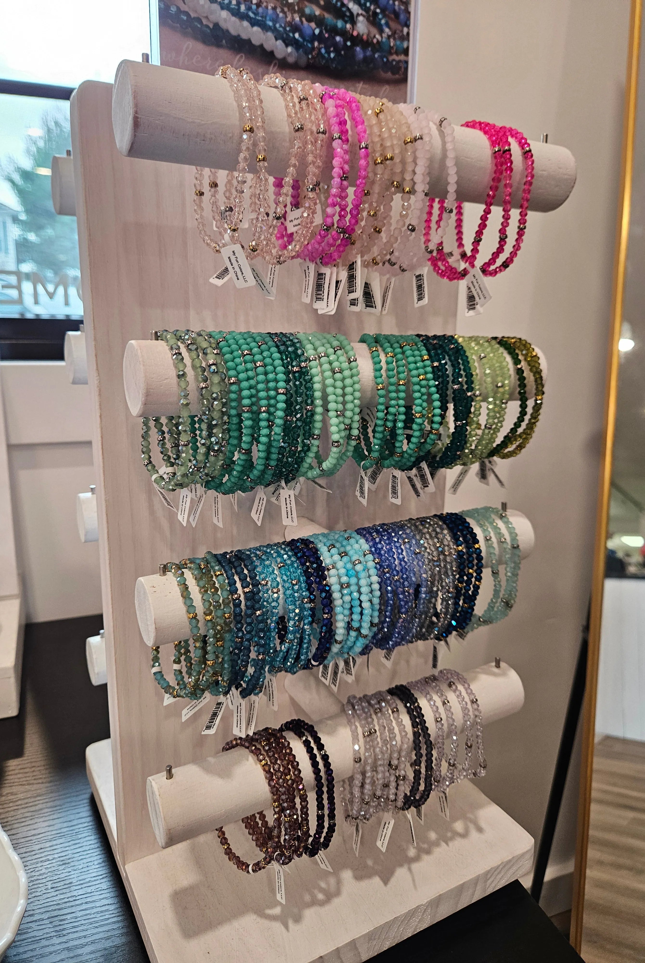 Shop Mini Crystal Stretch Bracelets | Assorted Colors- at Ruby Joy Boutique, a Women's Clothing Store in Pickerington, Ohio