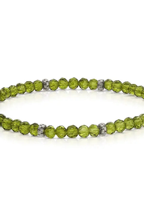 Shop Mini Crystal Bracelets | Silver and Gold Mix-Peridot Gold at Ruby Joy Boutique, a Women's Clothing Store in Pickerington, Ohio