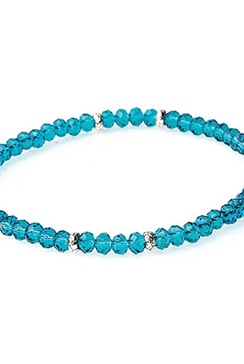 Shop Mini Crystal Bracelets | Silver and Gold Mix-Peacock Silver at Ruby Joy Boutique, a Women's Clothing Store in Pickerington, Ohio