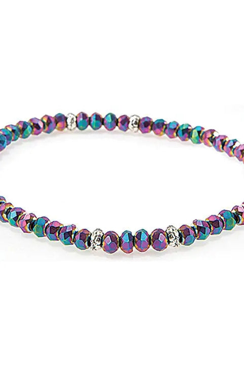 Shop Mini Crystal Bracelets | Silver and Gold Mix-Harlequin Silver at Ruby Joy Boutique, a Women's Clothing Store in Pickerington, Ohio