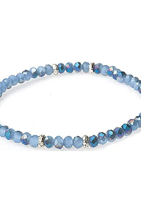 Shop Mini Crystal Bracelets | Silver and Gold Mix-Twilight Sky Silver at Ruby Joy Boutique, a Women's Clothing Store in Pickerington, Ohio