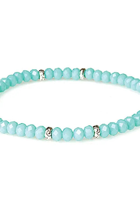 Shop Mini Crystal Bracelets | Silver and Gold Mix-Sea Mist Silver at Ruby Joy Boutique, a Women's Clothing Store in Pickerington, Ohio