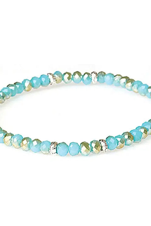Shop Mini Crystal Bracelets | Silver and Gold Mix-Sand & Sea Gold at Ruby Joy Boutique, a Women's Clothing Store in Pickerington, Ohio
