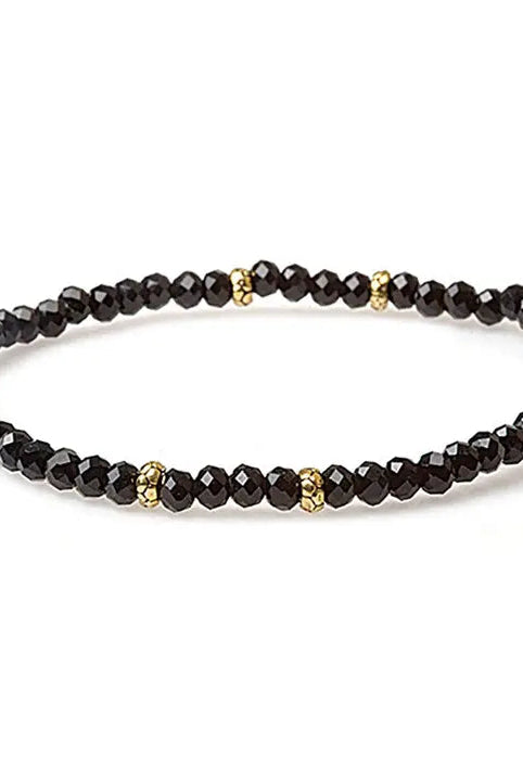 Shop Mini Crystal Bracelets | Silver and Gold Mix-Black Gold at Ruby Joy Boutique, a Women's Clothing Store in Pickerington, Ohio