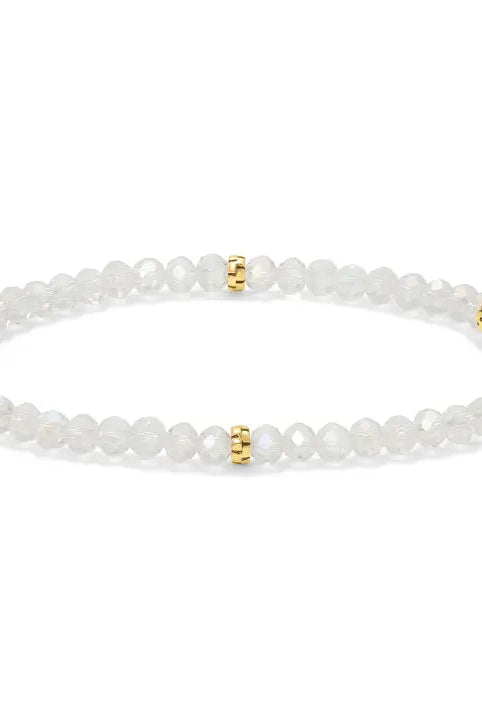 Shop Mini Crystal Bracelets | Silver and Gold Mix-Crystal Clear Gold at Ruby Joy Boutique, a Women's Clothing Store in Pickerington, Ohio