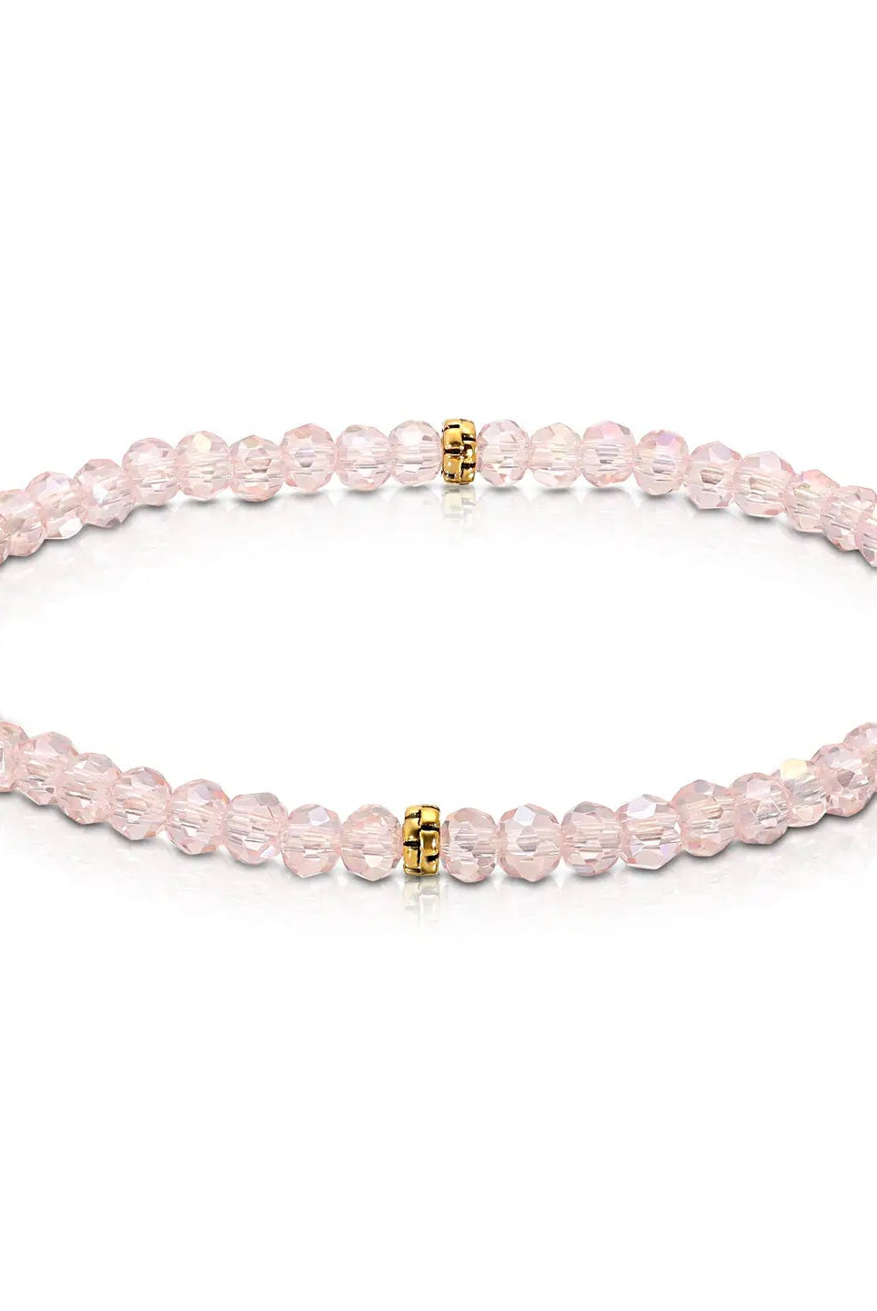 Shop Mini Crystal Bracelets | Silver and Gold Mix-Light Pink Gold at Ruby Joy Boutique, a Women's Clothing Store in Pickerington, Ohio
