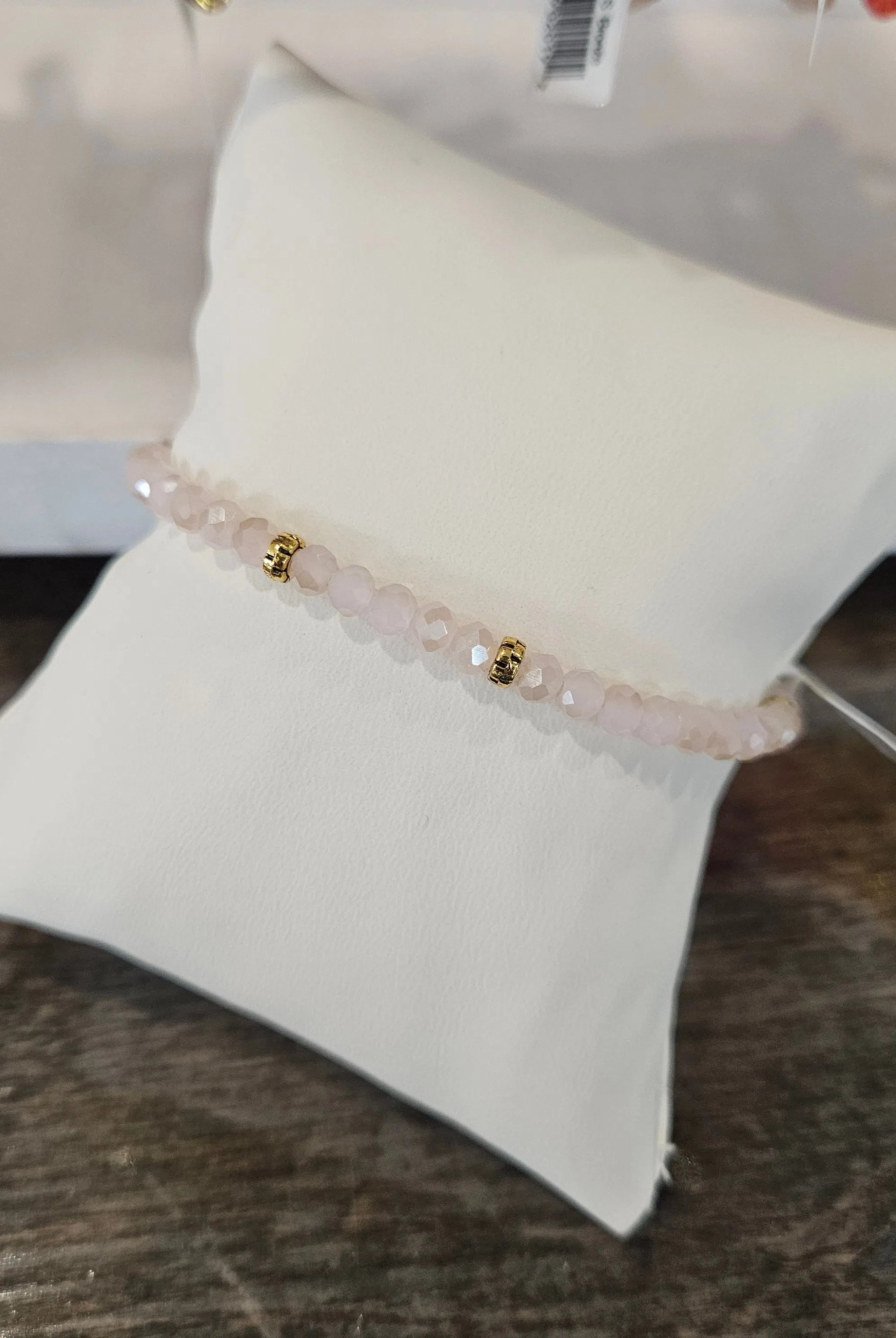 Shop Mini Crystal Bracelets | Silver and Gold Mix-Shell Pink Gold at Ruby Joy Boutique, a Women's Clothing Store in Pickerington, Ohio