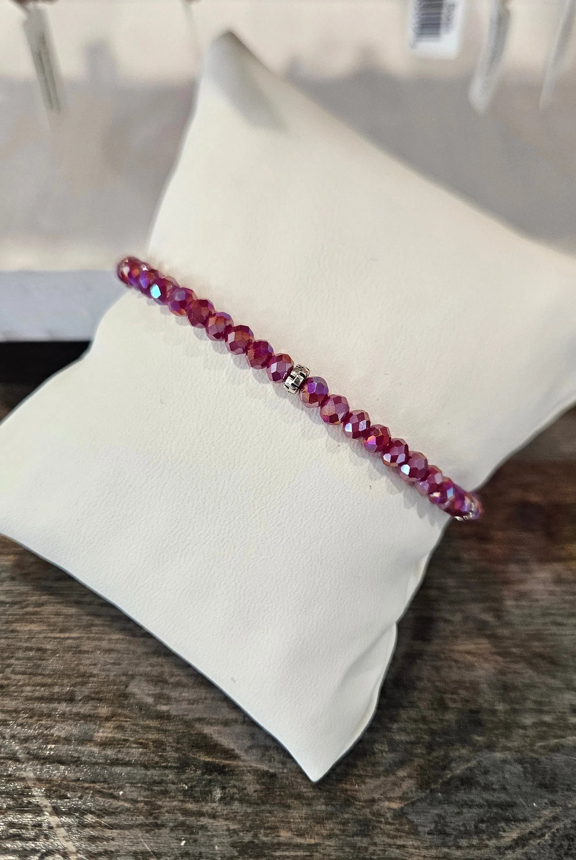 Shop Mini Crystal Bracelets | Silver and Gold Mix-Cranberry Silver at Ruby Joy Boutique, a Women's Clothing Store in Pickerington, Ohio