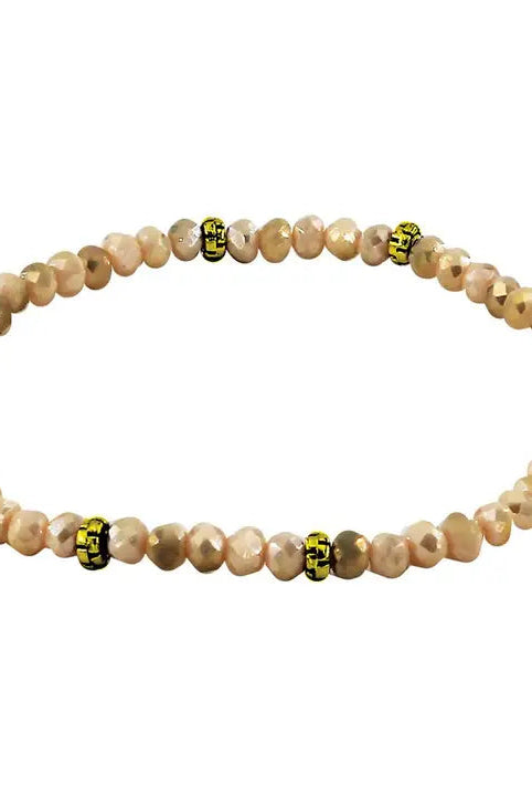 Shop Mini Crystal Bracelets | Silver and Gold Mix-Sahara Gold at Ruby Joy Boutique, a Women's Clothing Store in Pickerington, Ohio