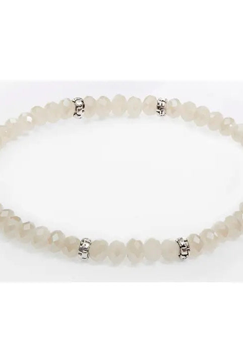 Shop Mini Crystal Bracelets | Silver and Gold Mix-Champagne Silver at Ruby Joy Boutique, a Women's Clothing Store in Pickerington, Ohio