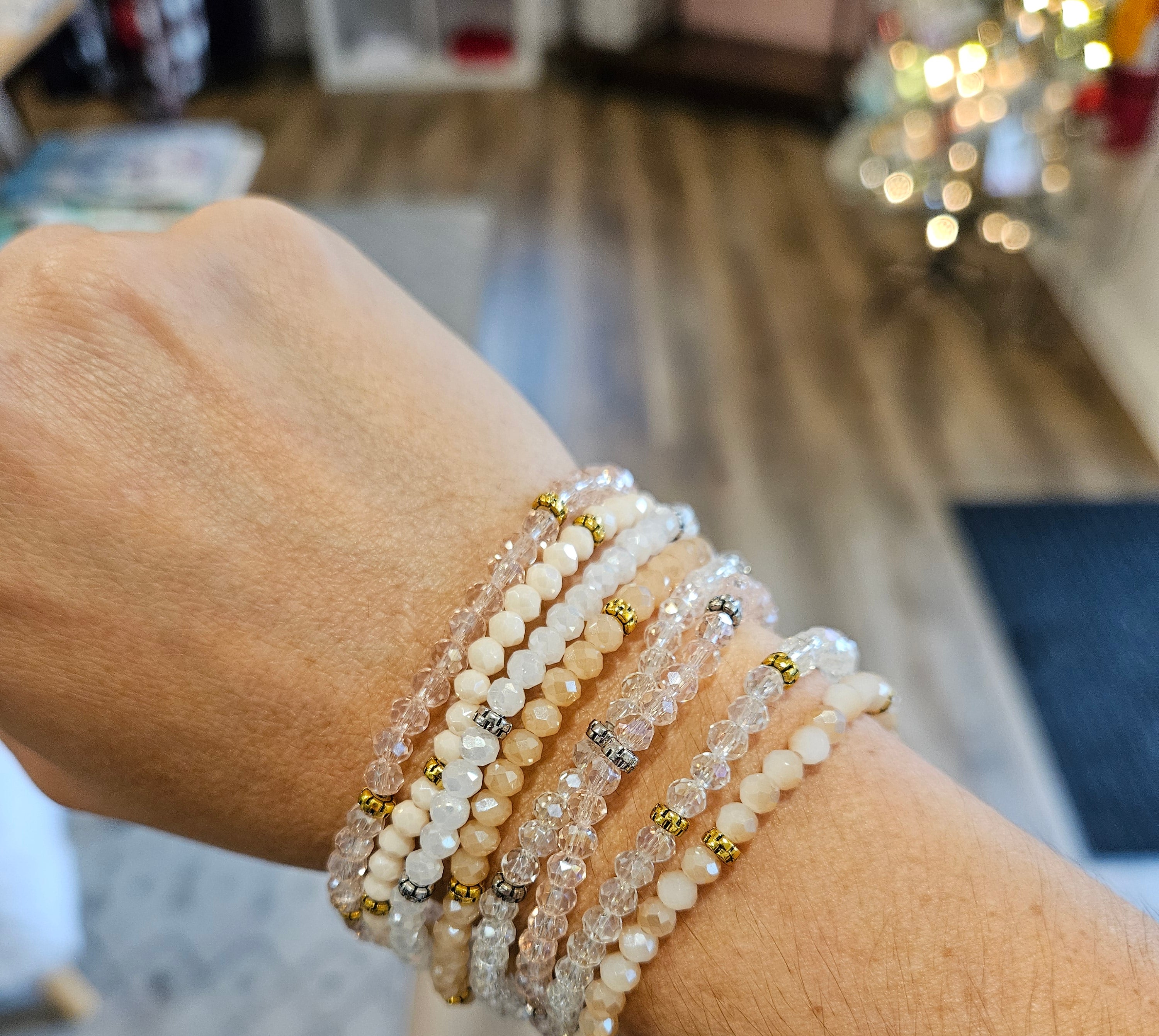 Shop Mini Crystal Stretch Bracelets | Assorted Colors- at Ruby Joy Boutique, a Women's Clothing Store in Pickerington, Ohio