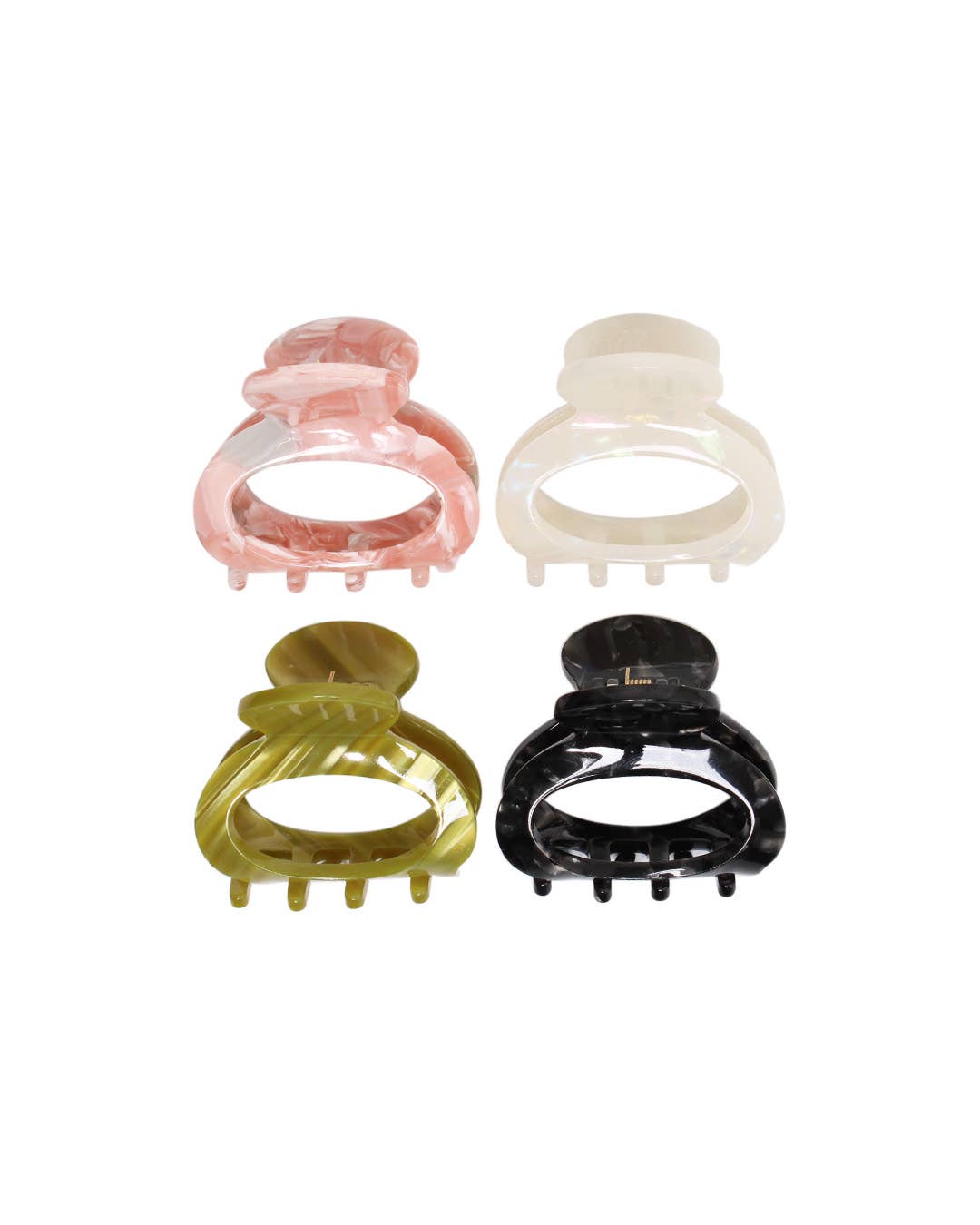 Shop Mini Oval Claw Clips | 4-Pack- at Ruby Joy Boutique, a Women's Clothing Store in Pickerington, Ohio