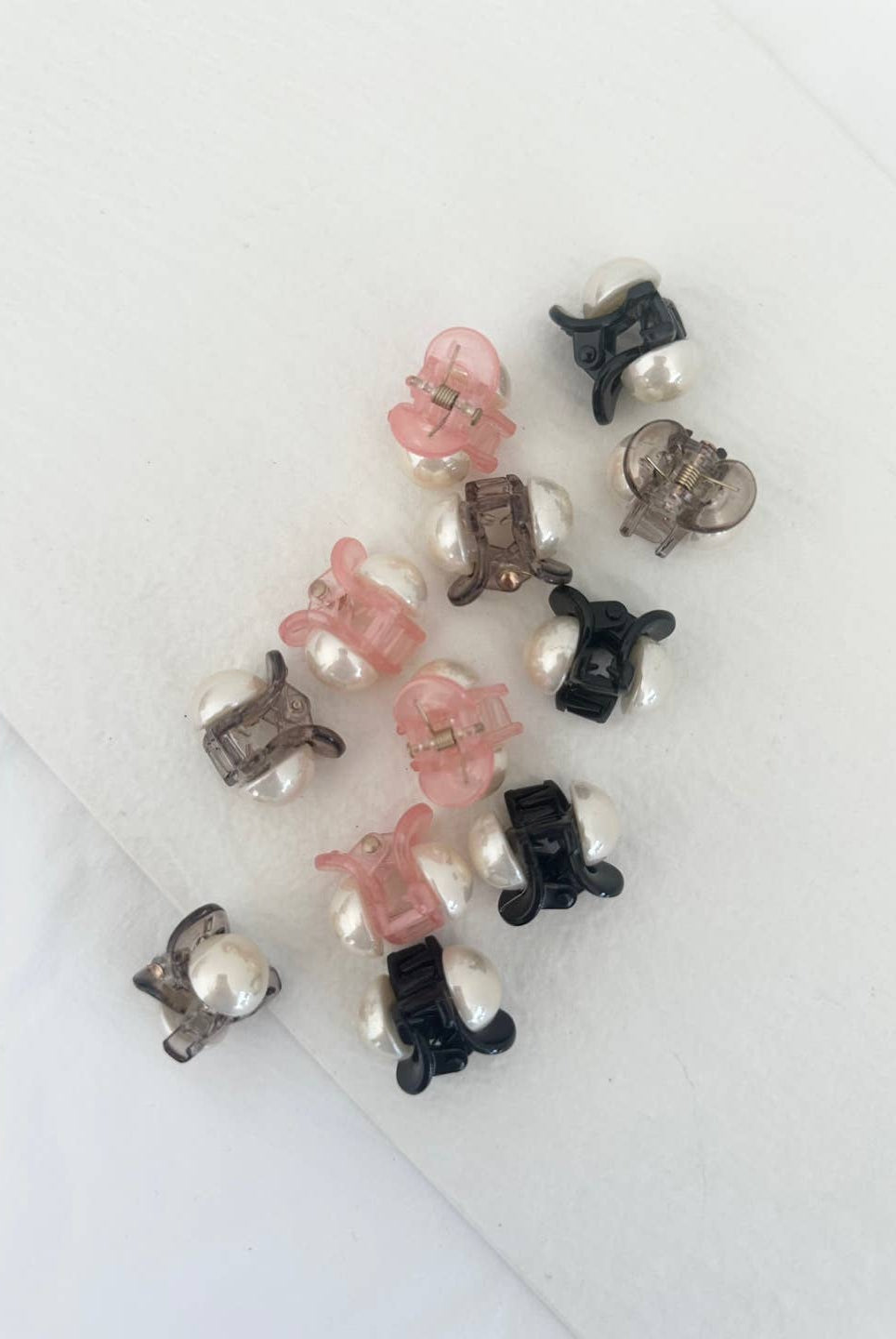 Shop Mini Pearl Accent Claw Clip- at Ruby Joy Boutique, a Women's Clothing Store in Pickerington, Ohio