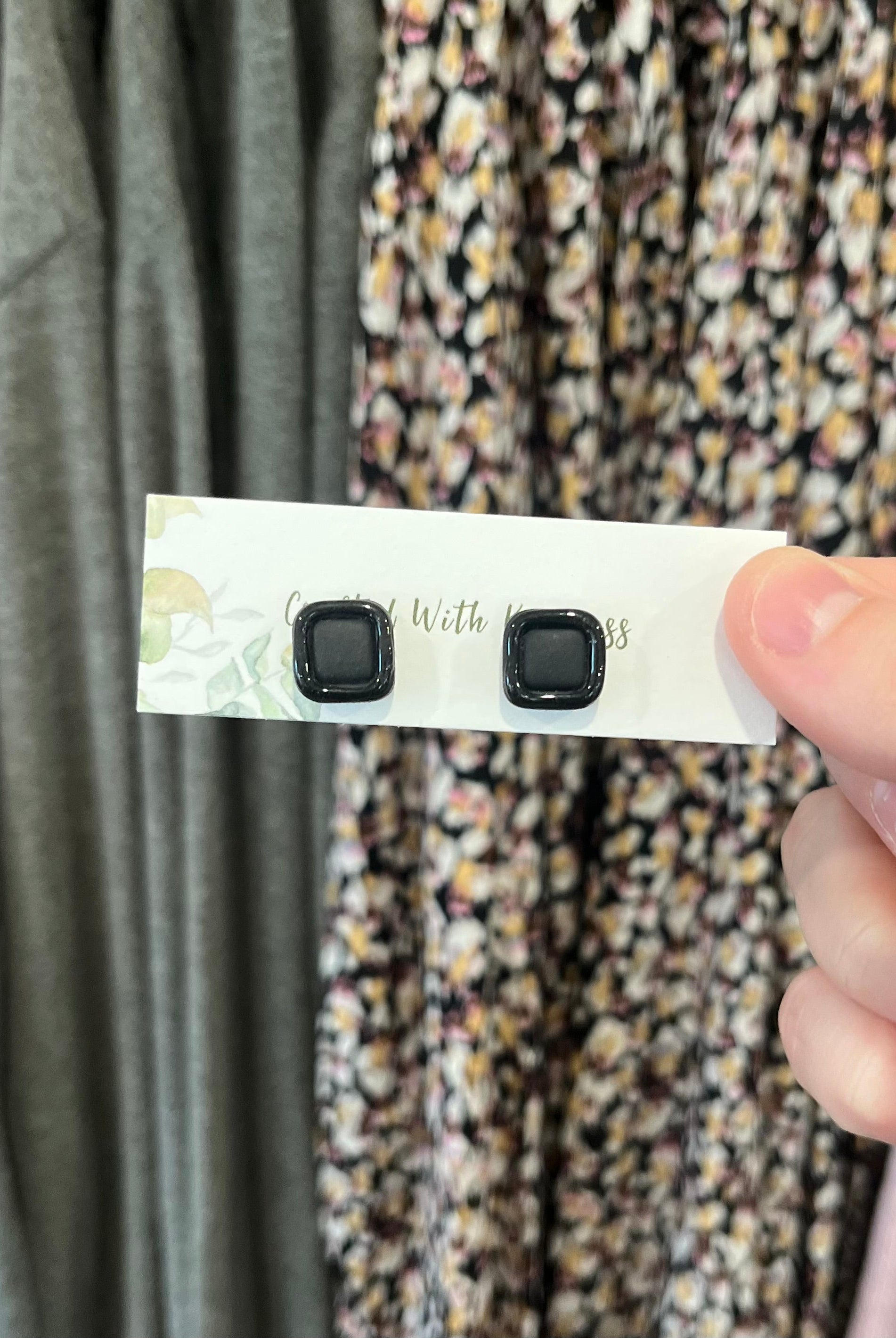 Shop Neutral Square Stud Earrings-Earrings at Ruby Joy Boutique, a Women's Clothing Store in Pickerington, Ohio