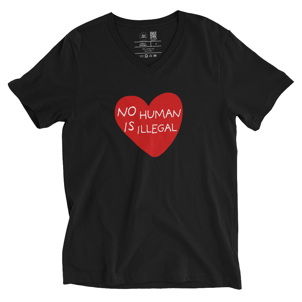 Shop No Human Is Illegal Classic Tee | Kind Cotton-Black at Ruby Joy Boutique, a Women's Clothing Store in Pickerington, Ohio