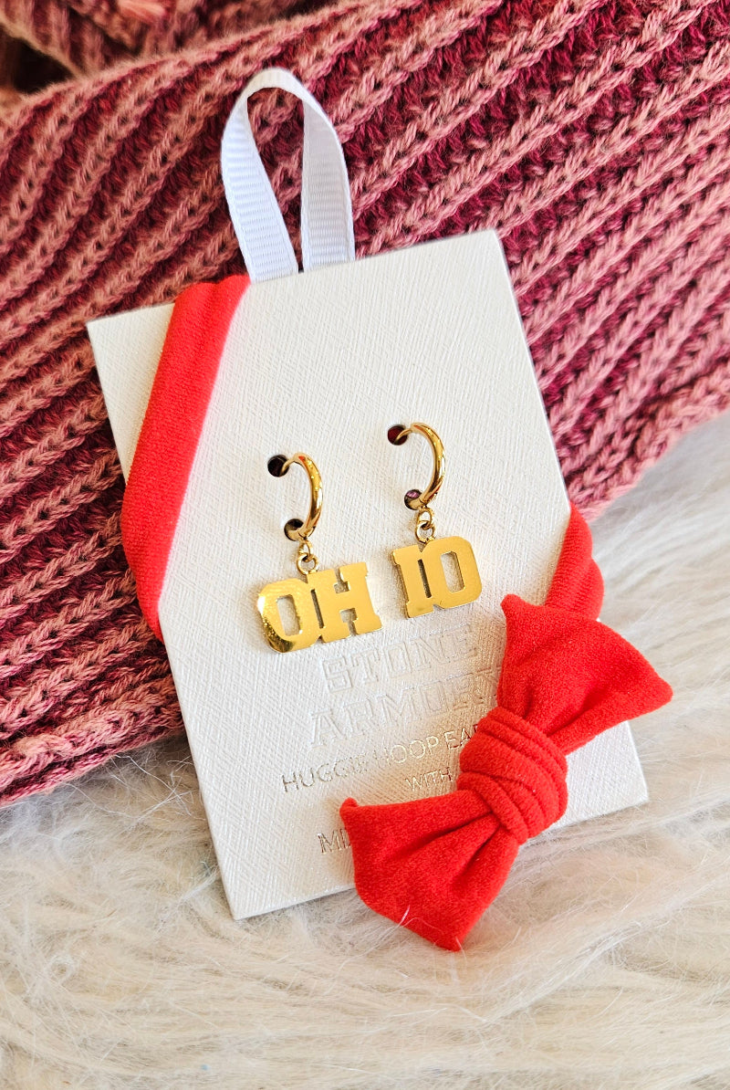 Shop OH-IO Huggie Hoop Earrings - Gold- at Ruby Joy Boutique, a Women's Clothing Store in Pickerington, Ohio