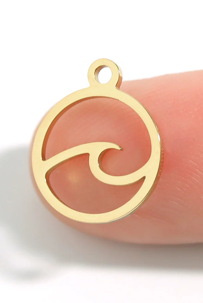 Shop Ocean Wave Charm- at Ruby Joy Boutique, a Women's Clothing Store in Pickerington, Ohio